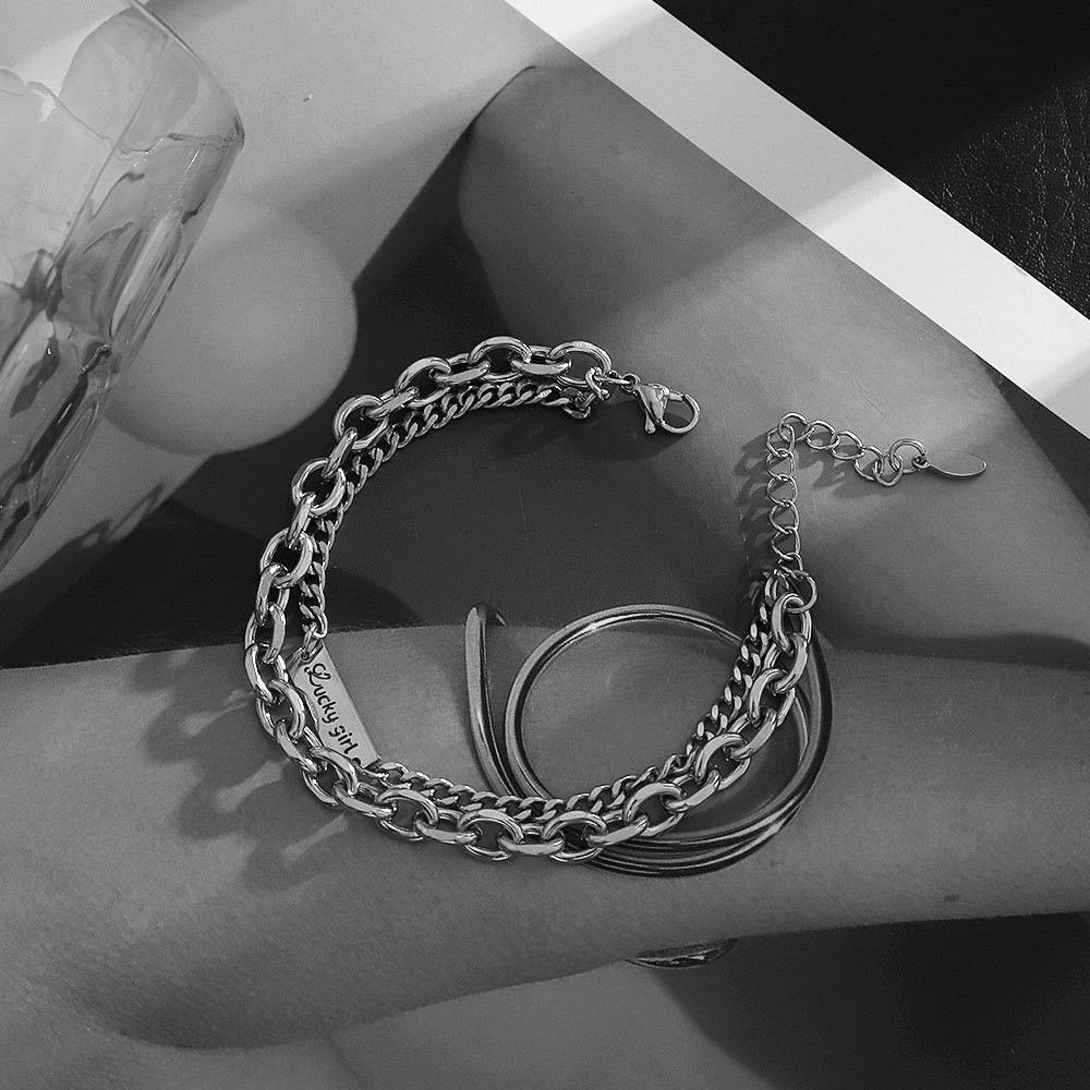 Jewelry New Trend Bracelet Y2K Punk Chain Gotch Bracelets Chains Size ONE SIZE - 4 Thumbnail