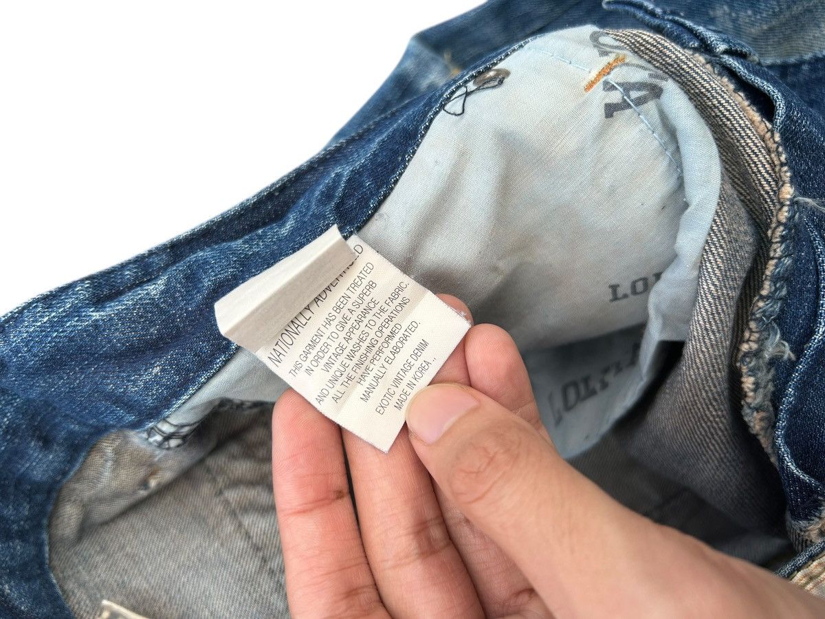 Kapital Yoshitomo Nara Lolita Buckle Back Distressed Denim Jeans Size US 36 / EU 52 - 16 Thumbnail
