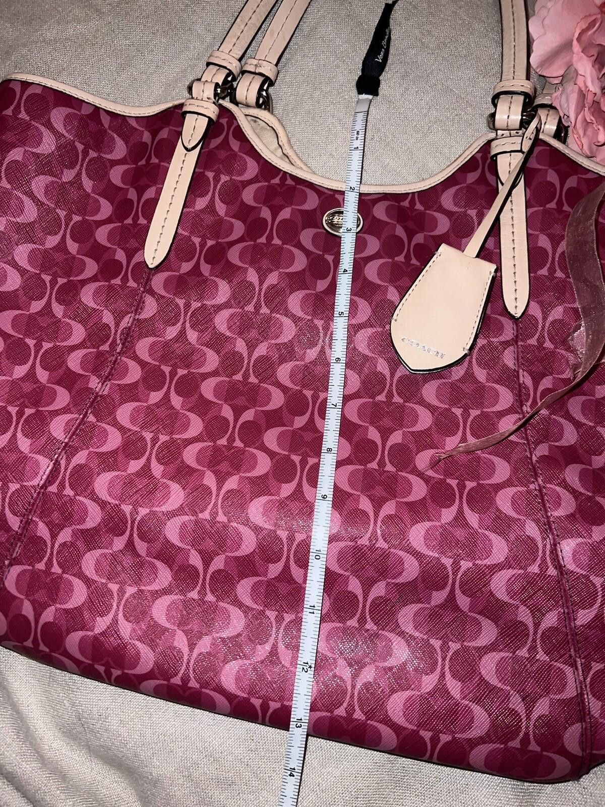 Coach Coach Peyton Dream F25522 Hand Bag Purse Tote Bordeaux Pink Size ONE SIZE - 9 Thumbnail
