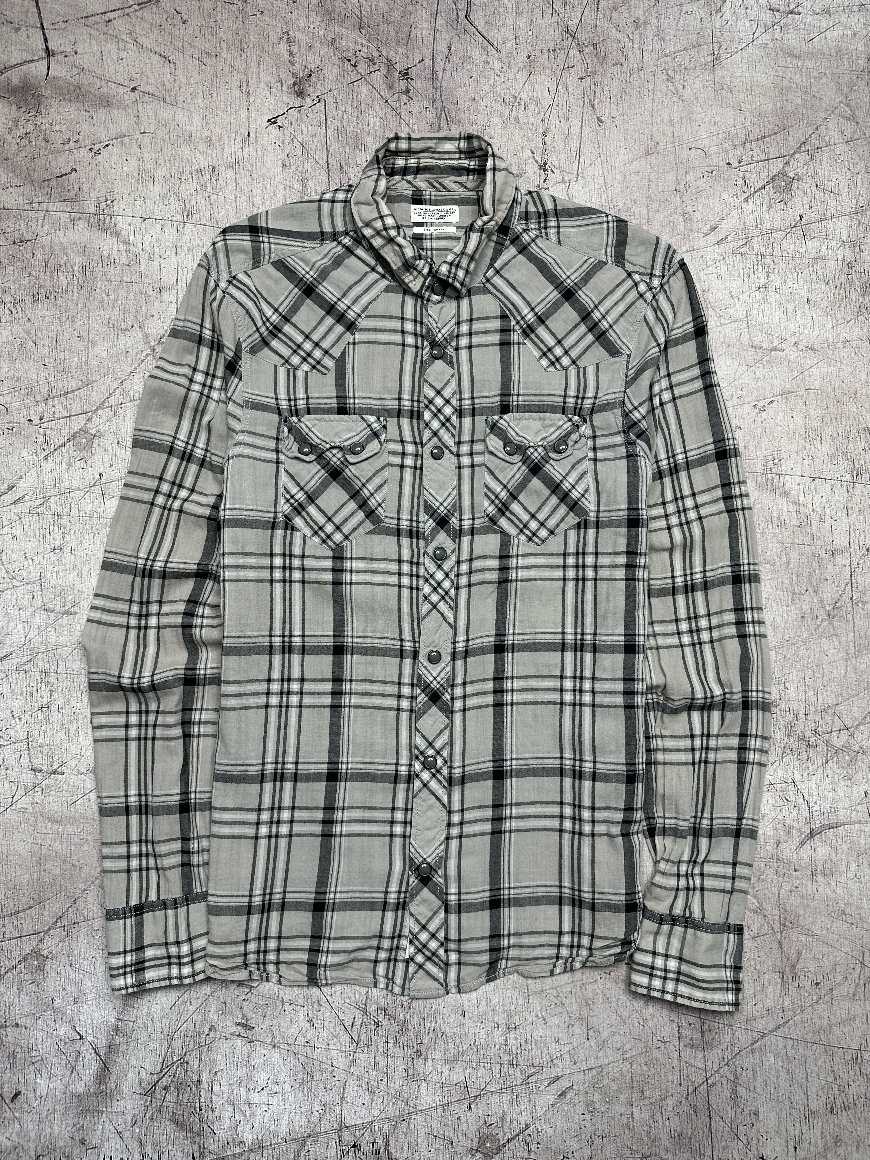 Allsaints Allsaints Vintage Faversham Mens Long Sleeve Plaid Shirt Size US S / EU 44-46 / 1 - 1 Thumbnail