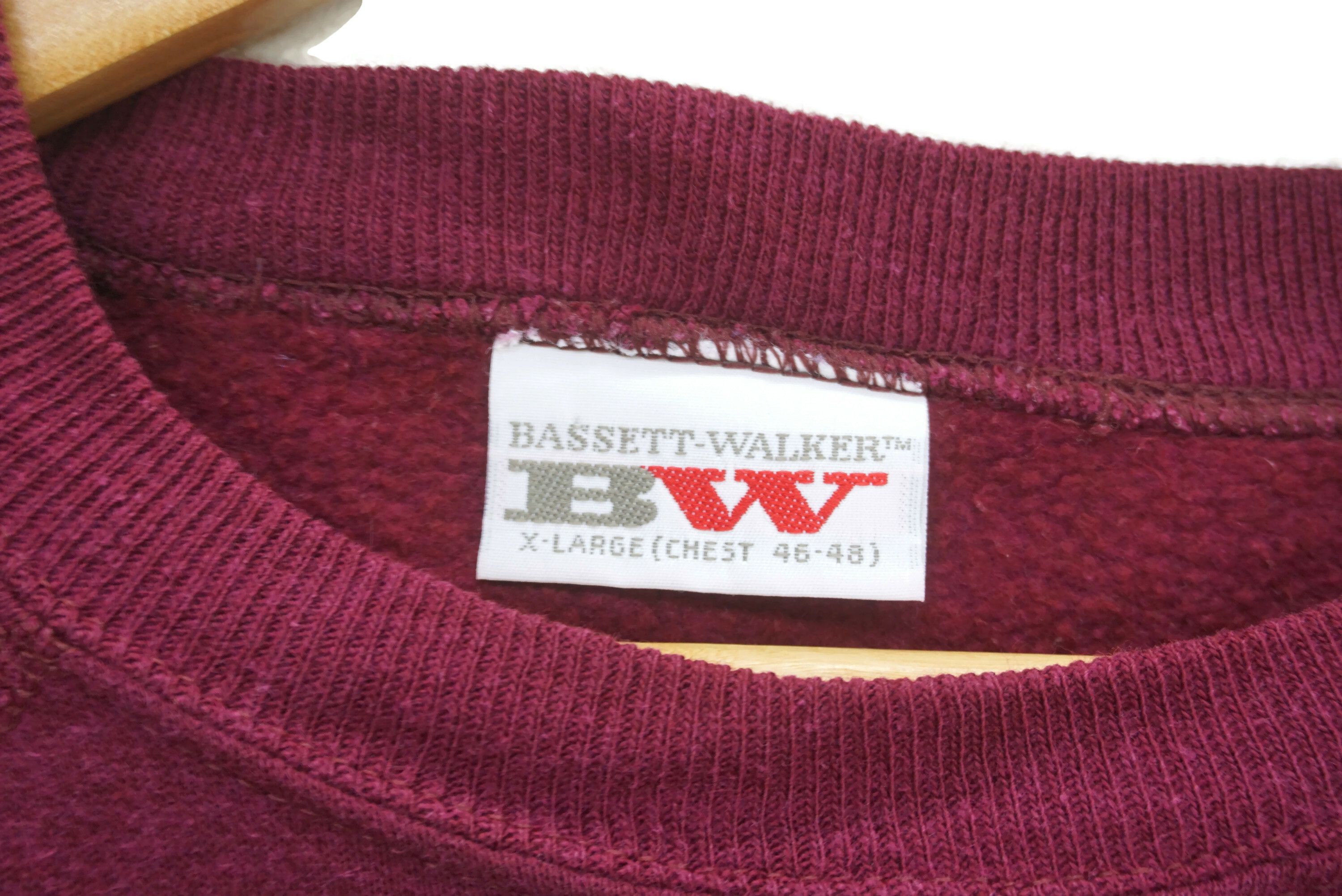 Vintage Bassett-Walker Sweatshirt Covered in Cotton Baggy Sweatshirt Size US XL / EU 56 / 4 - 6 Thumbnail