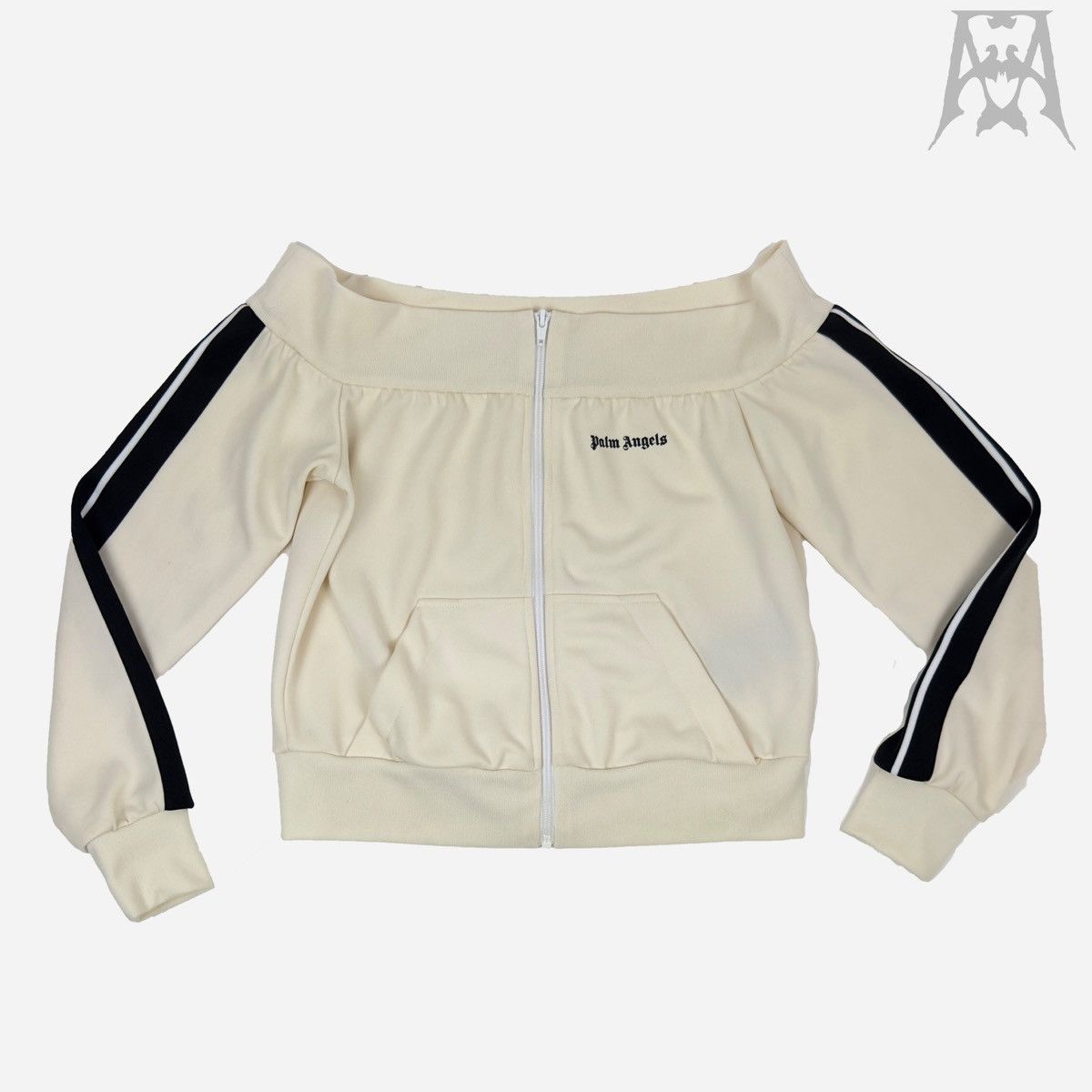 Palm Angels Palm Angels Off-Shoulder Track Jacket Size M / US 6-8 / IT 42-44 - 1 Thumbnail