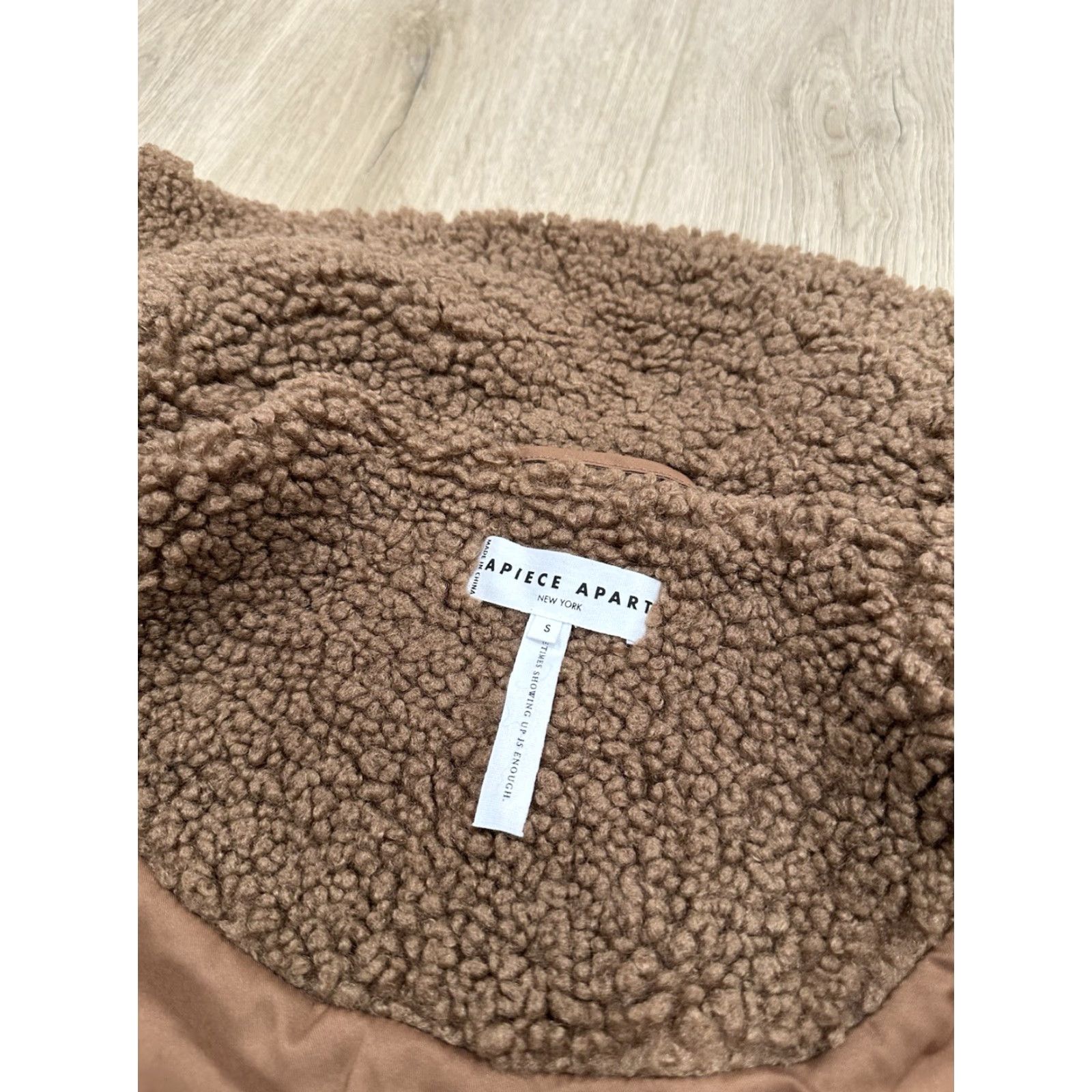 Apiece Apart VINTAGE? Apiece Apart Amager Jacket Bomber Brown Teddy Sherpa Small Size S / US 4 / IT 40 - 5 Thumbnail
