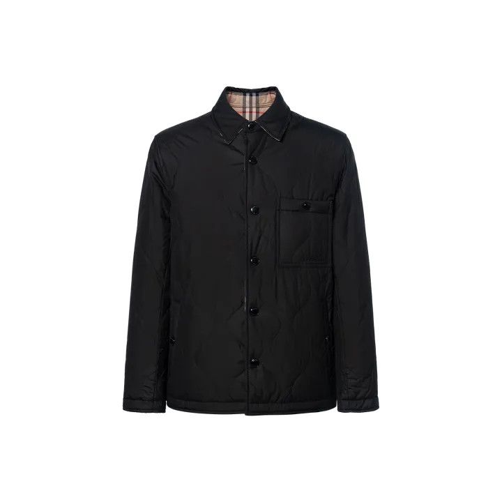 Burberry Burberry Black Reversible Long Sleeve Jacket Size US L / EU 52-54 / 3 - 1 Thumbnail