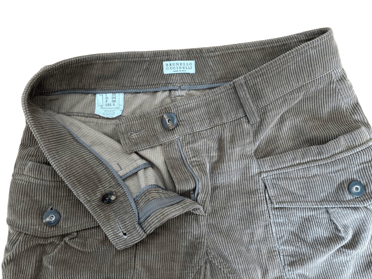 Brunello Cucinelli Brunello Cucinelli Cargo Corduroy Pants 4us Size 27" / US 4 / IT 40 - 4 Thumbnail