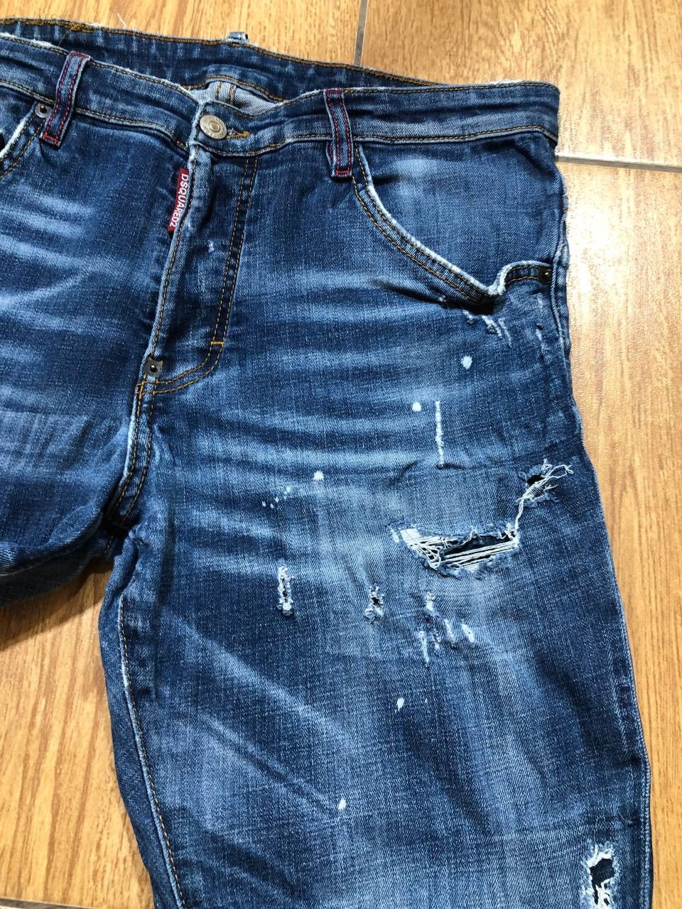 Dsquared2 Dsquared2 Tidy Biker Distressed Painted Skinny Jeans Size US 32 / EU 48 - 11 Thumbnail