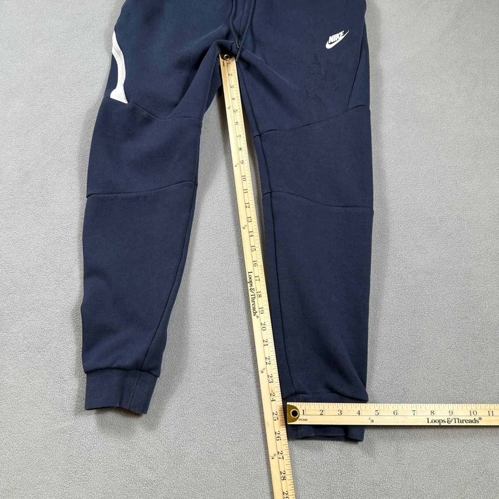 Nike Nike Tech Fleece Jogger Pants Mens Medium Navy Blue Taper Size US 32 / EU 48 - 4 Thumbnail