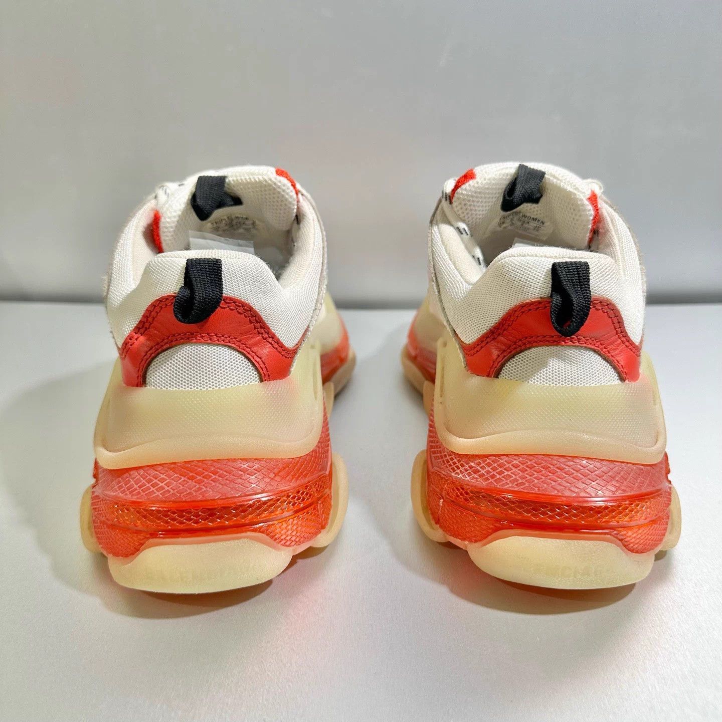 Balenciaga Balenciaga Triple White Red Colorblock Low-Top 38 Size US 7 / IT 37 - 5 Thumbnail