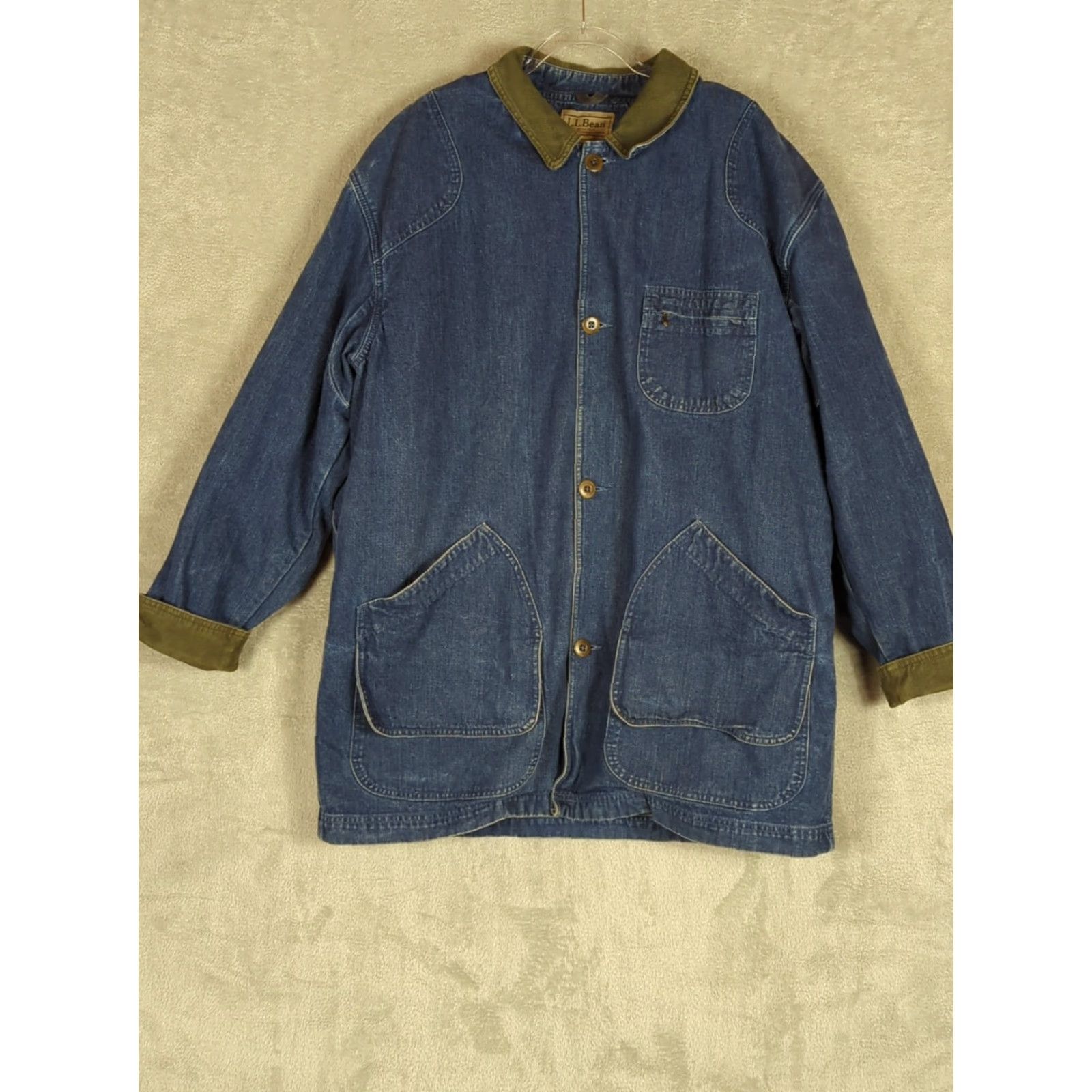 Vintage VINTAGE LL Bean Denim Barn Coat Men 2XL Tall Chore Jacket 90s Y2K denim coat blue Size US XXL / EU 58 / 5 - 2 Thumbnail