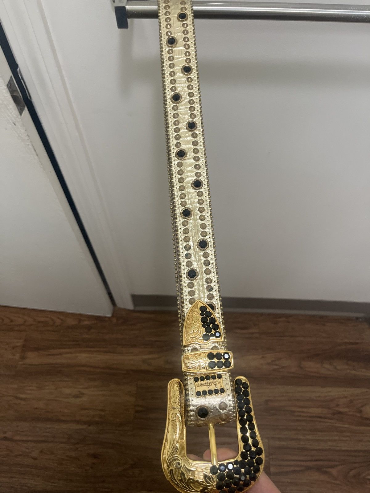 B.B Simon Swarvoski Studded Belt