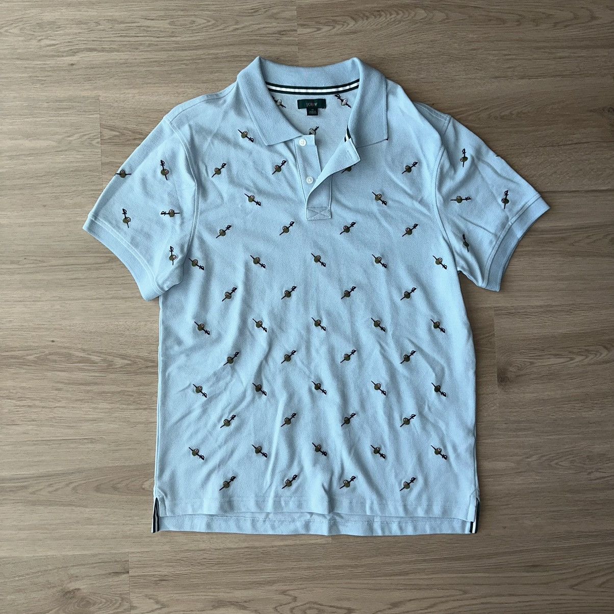 J.Crew Olive embroidered polo Size US M / EU 48-50 / 2 - 2 Thumbnail