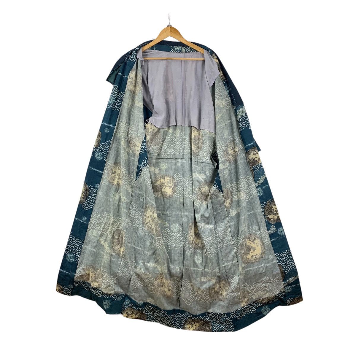 Vintage Vintage 70s KIMONO DRAGON JAPAN Traditional AOP Robe Coat Size M / US 6-8 / IT 42-44 - 5 Thumbnail
