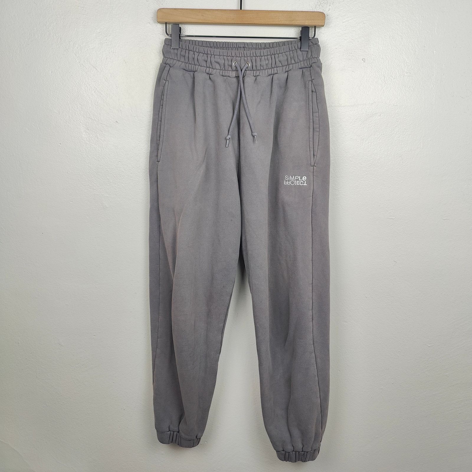 SIMPLE PROJECT Simple Project Co Sweatpants Mens XS Gray Drawstring Size US 28 / EU 44 - 1 Thumbnail