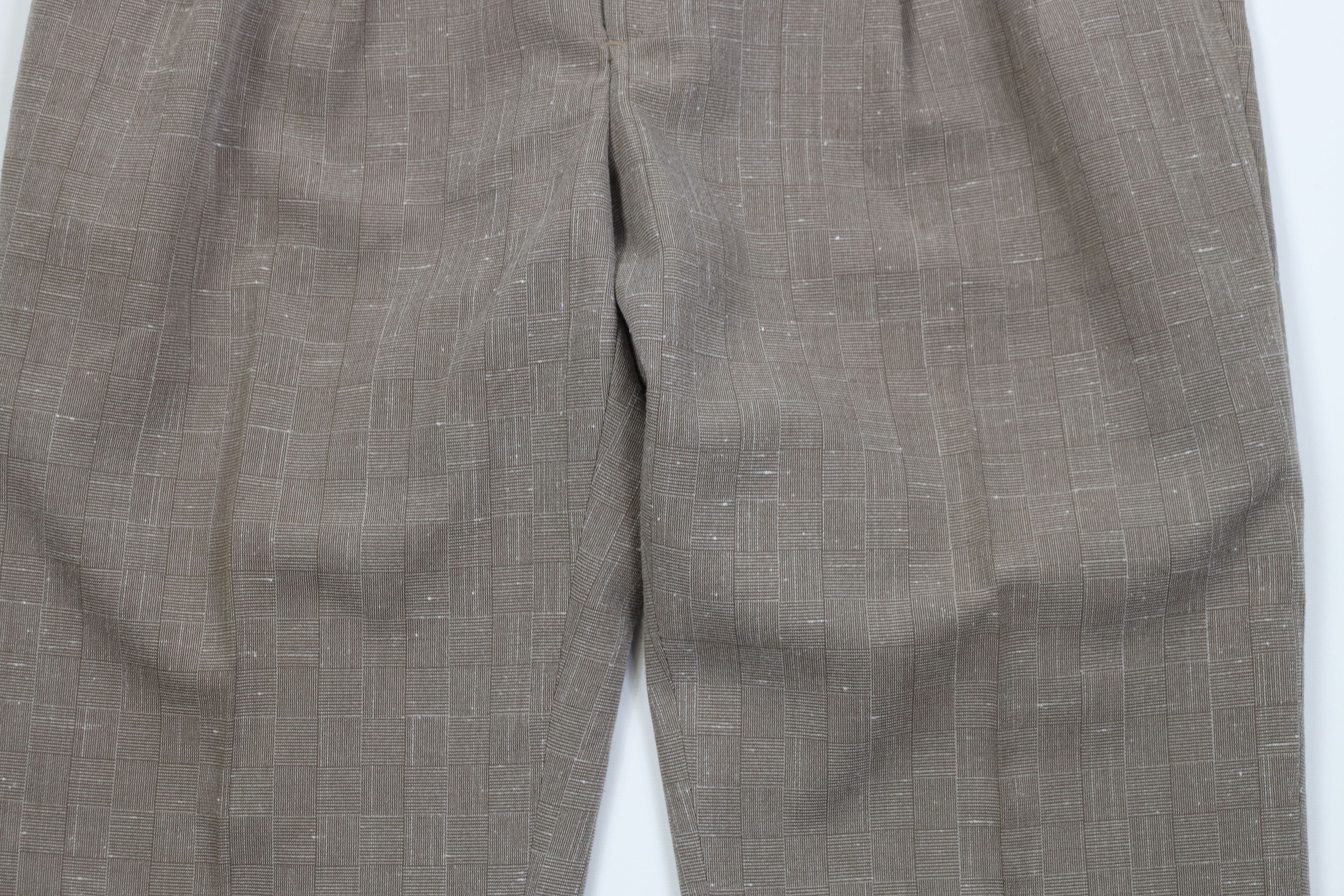 Vintage Vintage 90s Streetwear Knit Wide Leg Chino Pants Checkered Size US 36 / EU 52 - 3 Thumbnail
