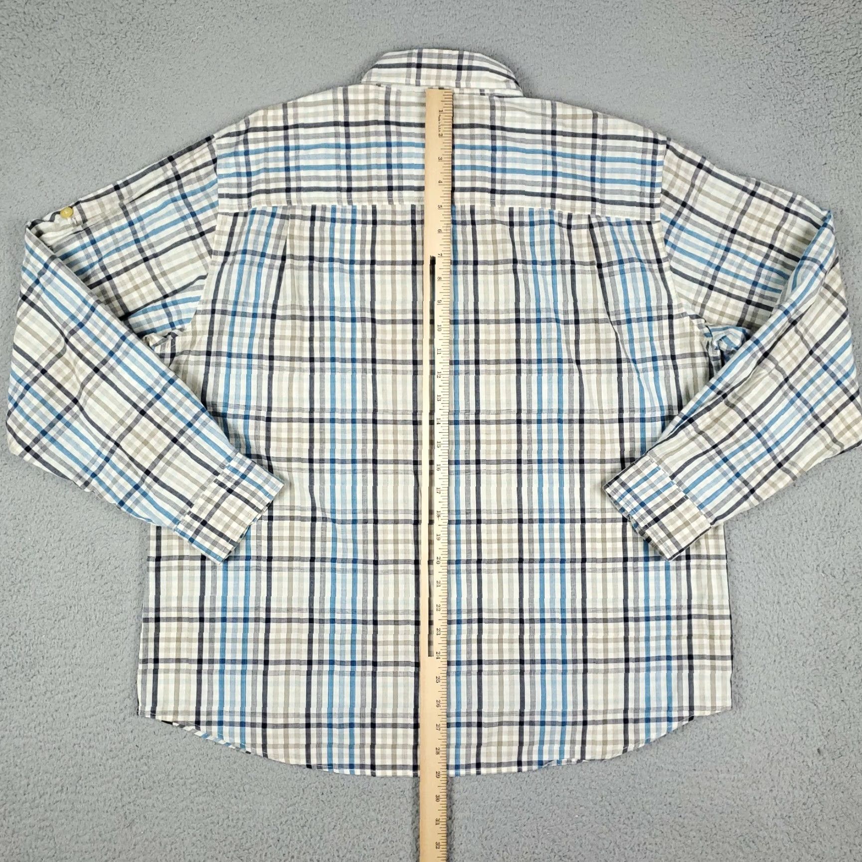 Vintage Woolrich Button-Up Shirt Beige Check Long Sleeve Cotton 2XL Regular Mens Casual Pocketed, Vintage? (If not vintage: omit) Size US XXL / EU 58 / 5 - 3 Thumbnail