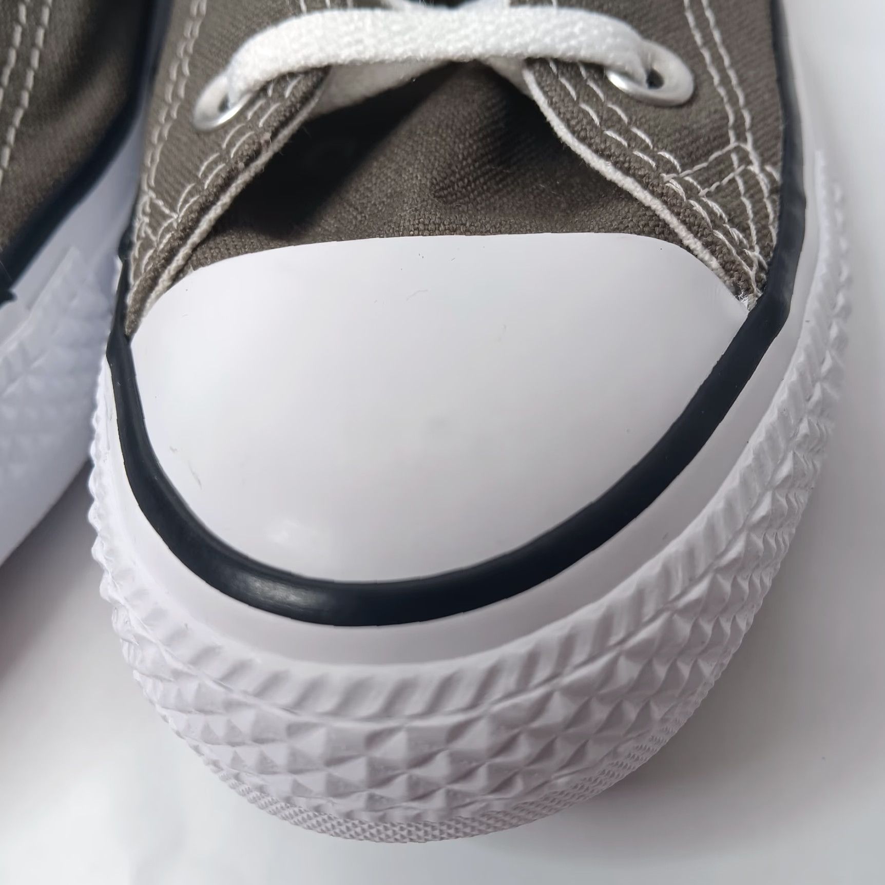 Converse Converse All Star Sneakers Low Base Gray Canvas Mens Womens 6 4 Lace Up Star Pattern Rubber Sole Shoes Size S / US 4 / IT 40 - 7 Thumbnail