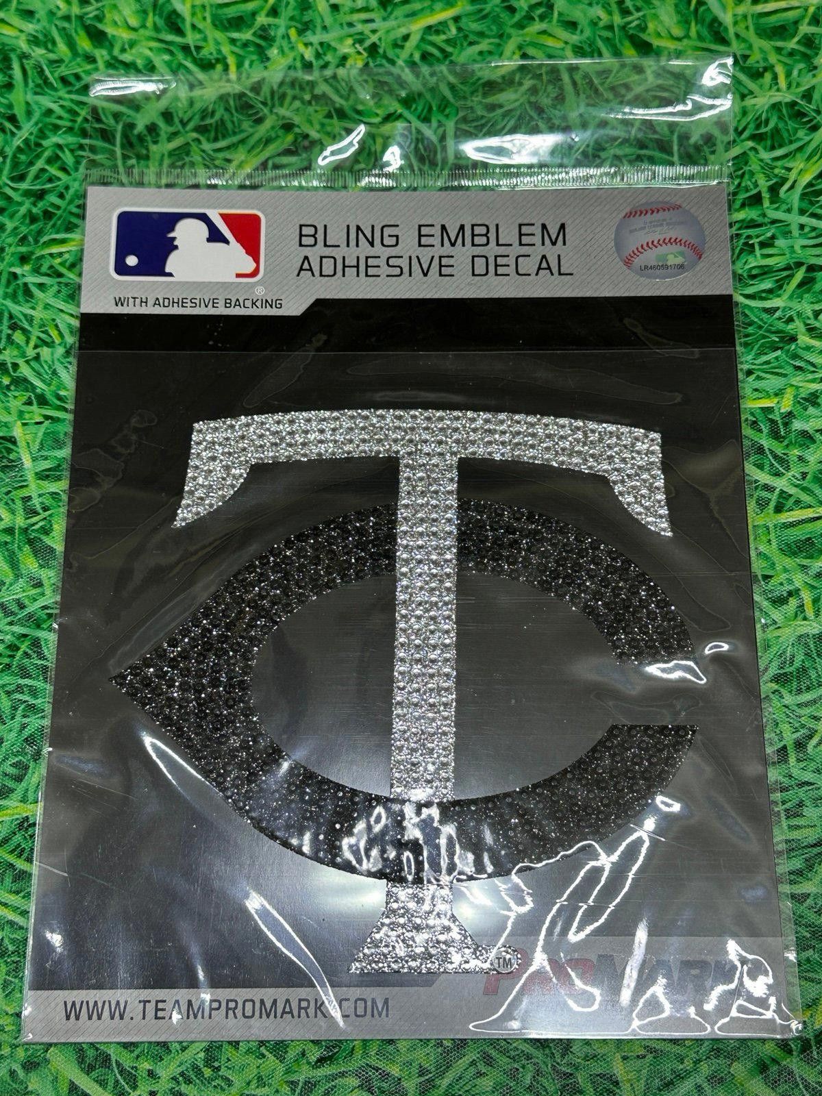 MLB Minnesota Twins Auto Emblem [NEW] MLB Glitter Decal Sticker Size ONE SIZE - 1 Thumbnail