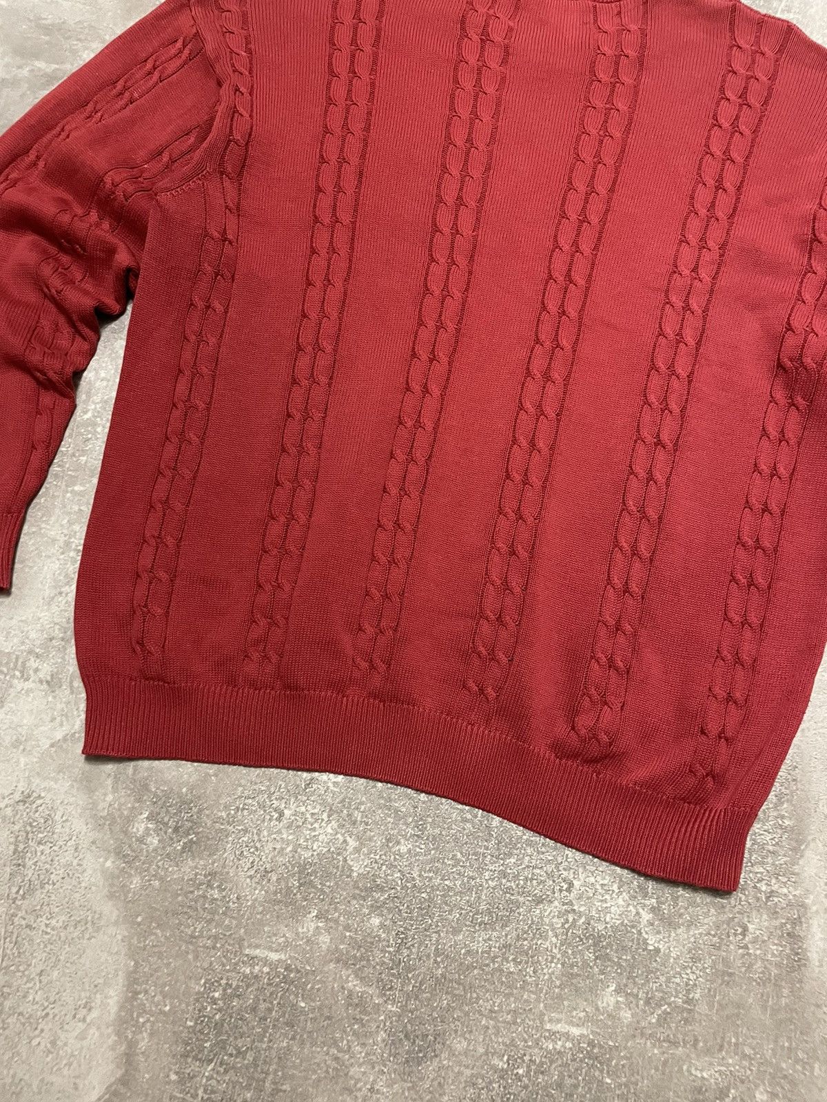Lacoste Vintage Lacoste Cable Knit Sweater 90s Size US XL / EU 56 / 4 - 15 Thumbnail