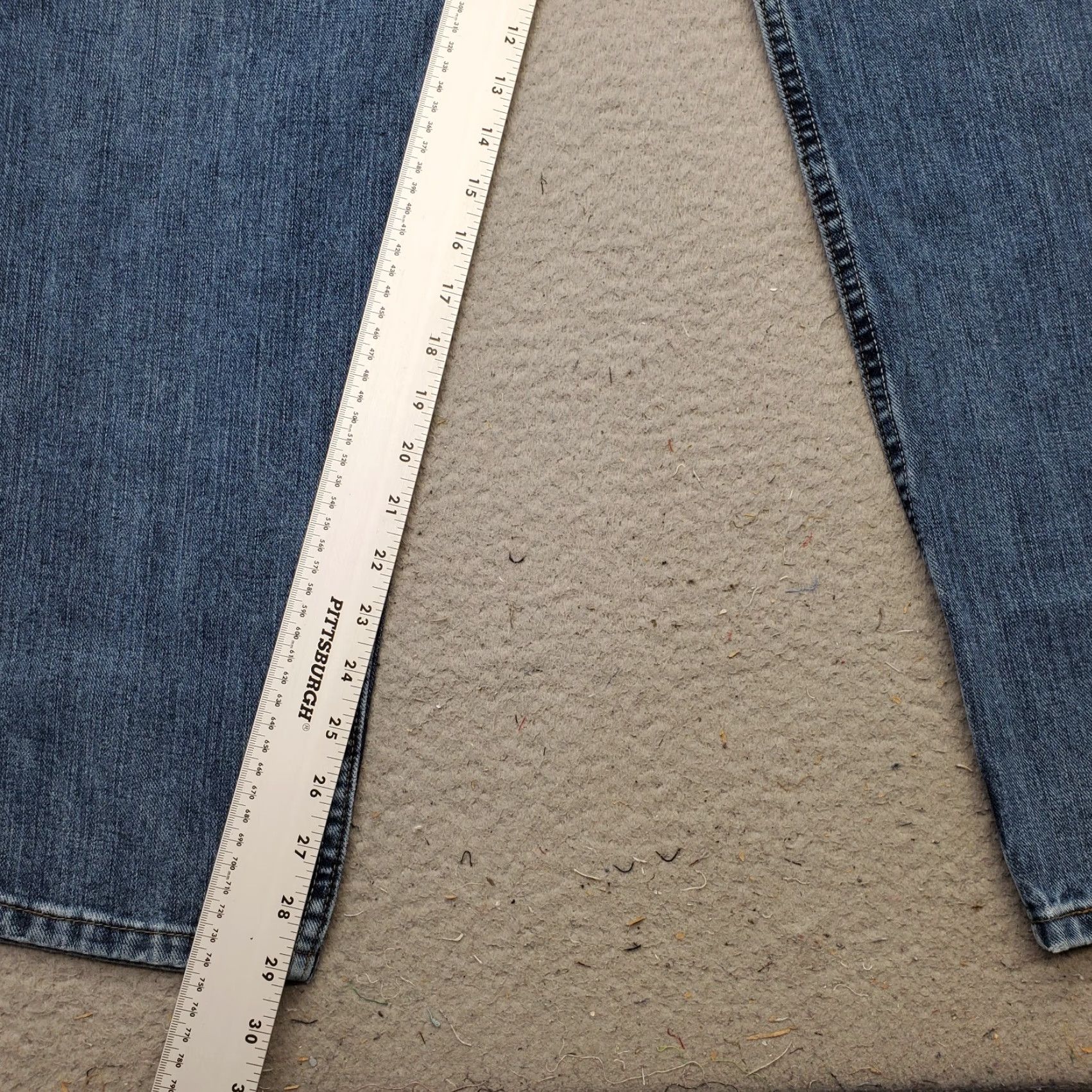Lee Lee Jeans Mens 38x30 Blue Denim Relaxed Fit Straight Leg 2055526 Size US 38 / EU 54 - 4 Thumbnail