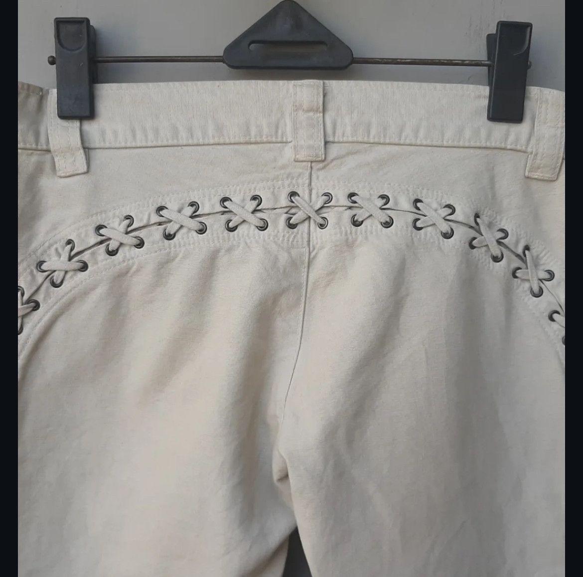 If Six Was Nine 2000s Marginal Glamour Bondage Lace up Pants y2k Lgb Size US 29 - 4 Thumbnail
