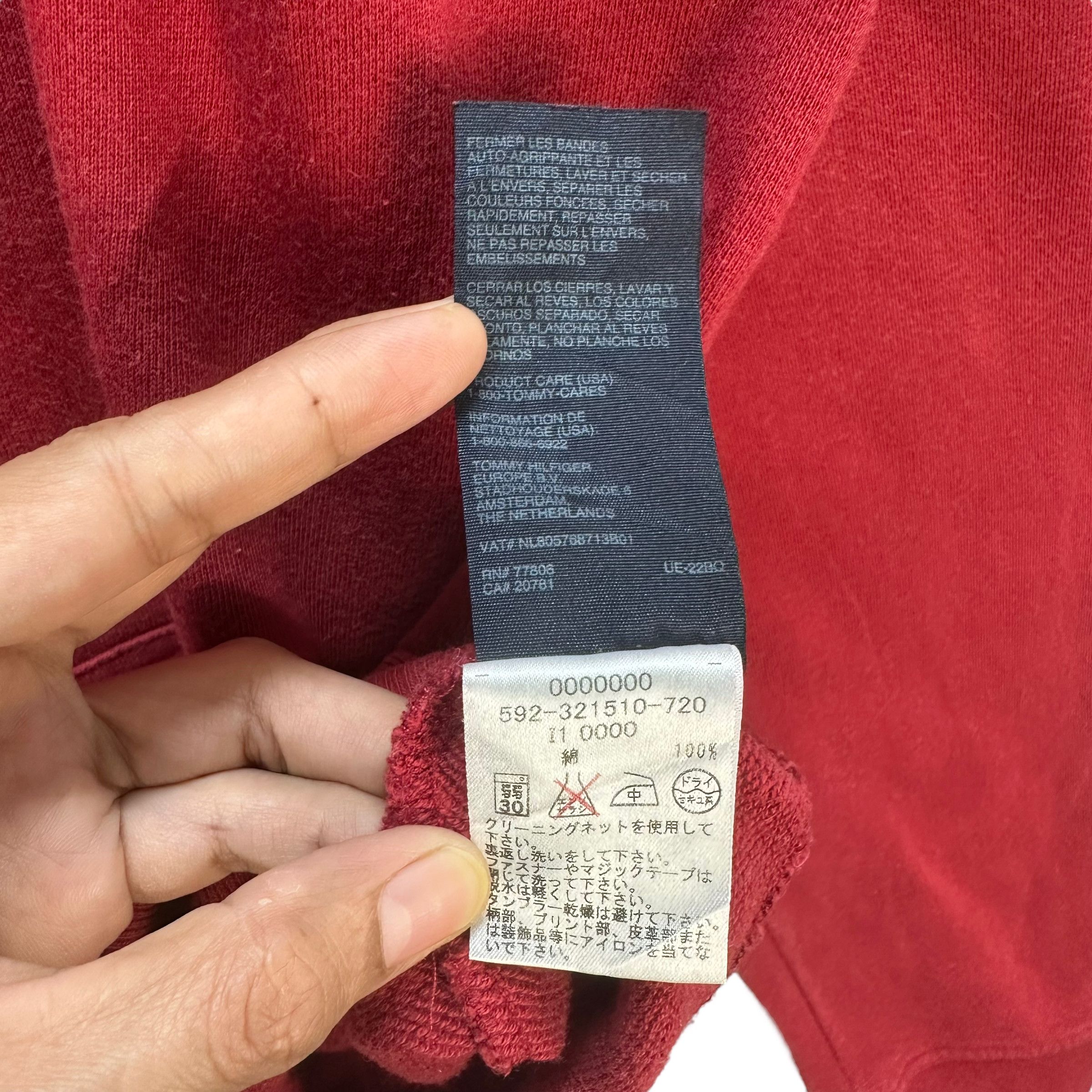 Tommy Hilfiger TOMMY HILFIGER SPELLOUT BIG LOGO ZIPPER HOODIES #8621-018 Size US XL / EU 56 / 4 - 9 Thumbnail