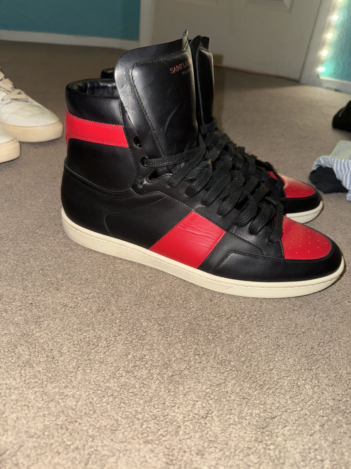 Saint Laurent Paris Saint Laurent Paris SL10h red/black/white Size US 11 / EU 44 - 1 Thumbnail