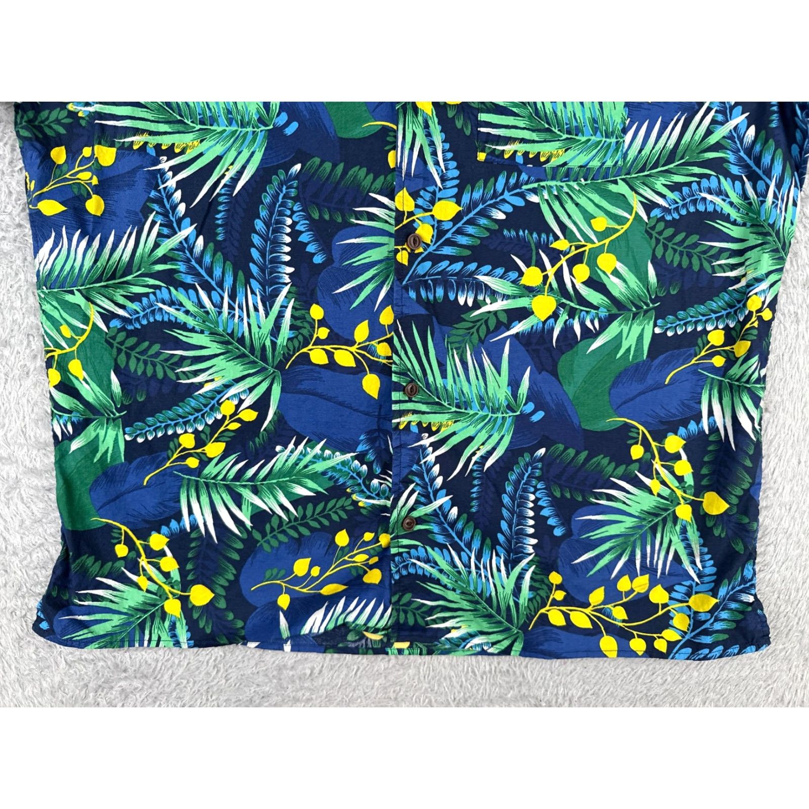 Gap Gap Button-Up Shirt Men Large Cotton Floral Hawaiian Aloha Short Sleeve Blue Size US L / EU 52-54 / 3 - 5 Thumbnail
