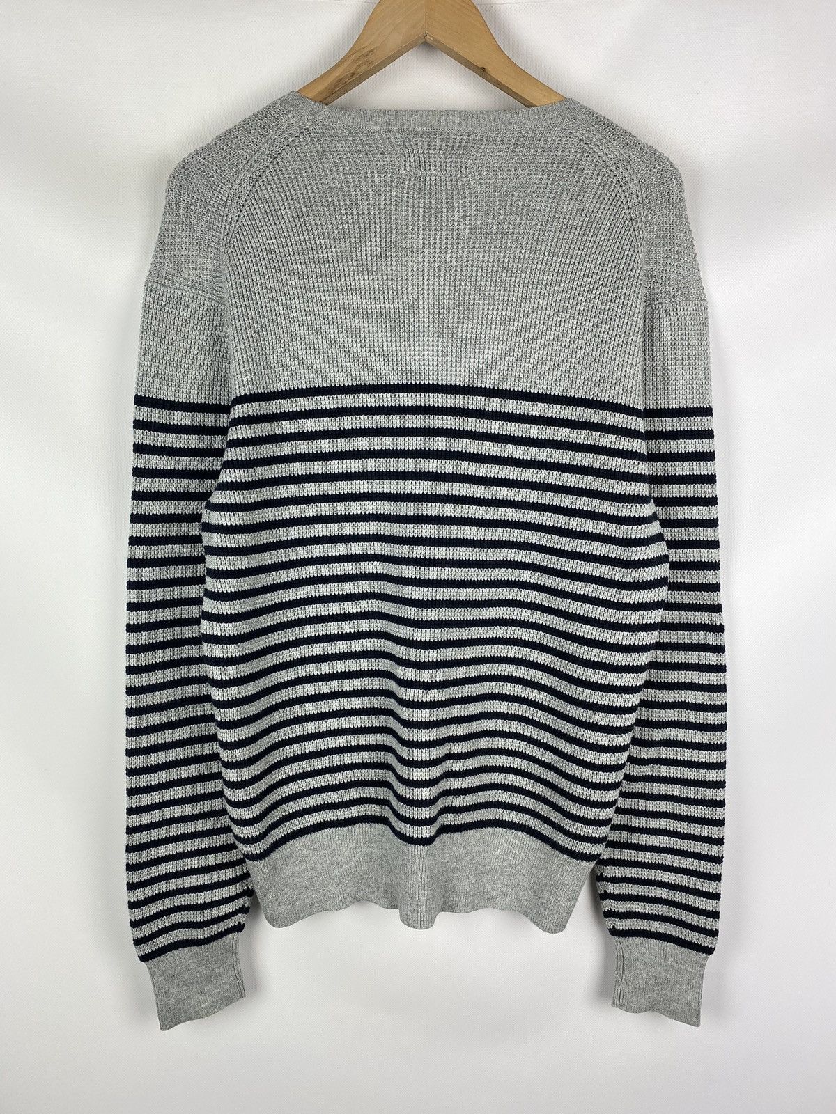 Allsaints × Japanese Brand Allsaints Trias Breton Crew Neck striped sweater pullover Size US L / EU 52-54 / 3 - 13 Thumbnail