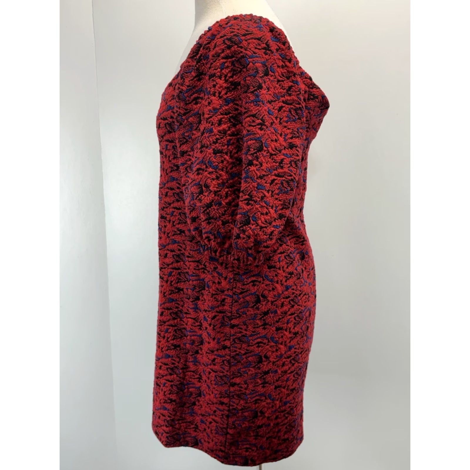 Free People Free People Sunset Mini Dress Women Red Puff Sleeves Boho Shift L Square Neck Womens Size L / US 10 / IT 46 - 2 Thumbnail