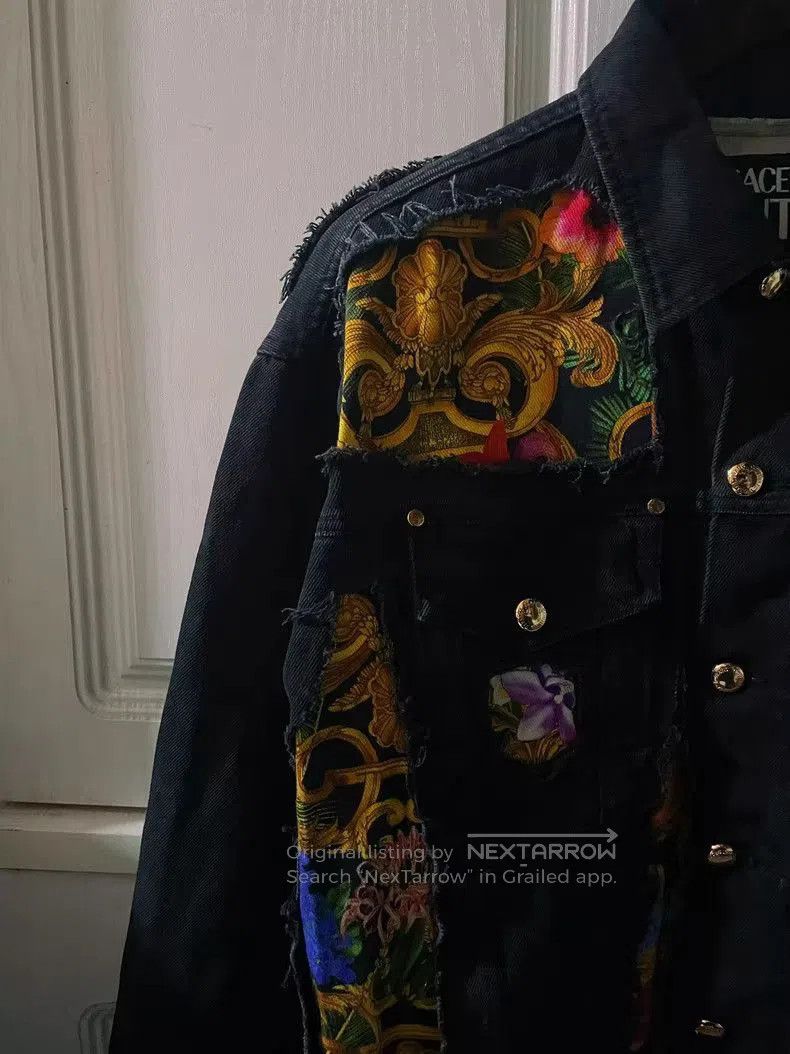 Versace Versace Jungle Couture Denim Jacket . Size US S / EU 44-46 / 1 - 3 Thumbnail