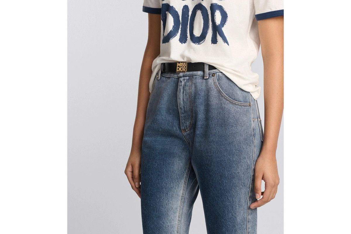 Dior o1bcso1str0126 Size:OS/Miss Dior Graffiti Belt in Black Size ONE SIZE - 5 Thumbnail
