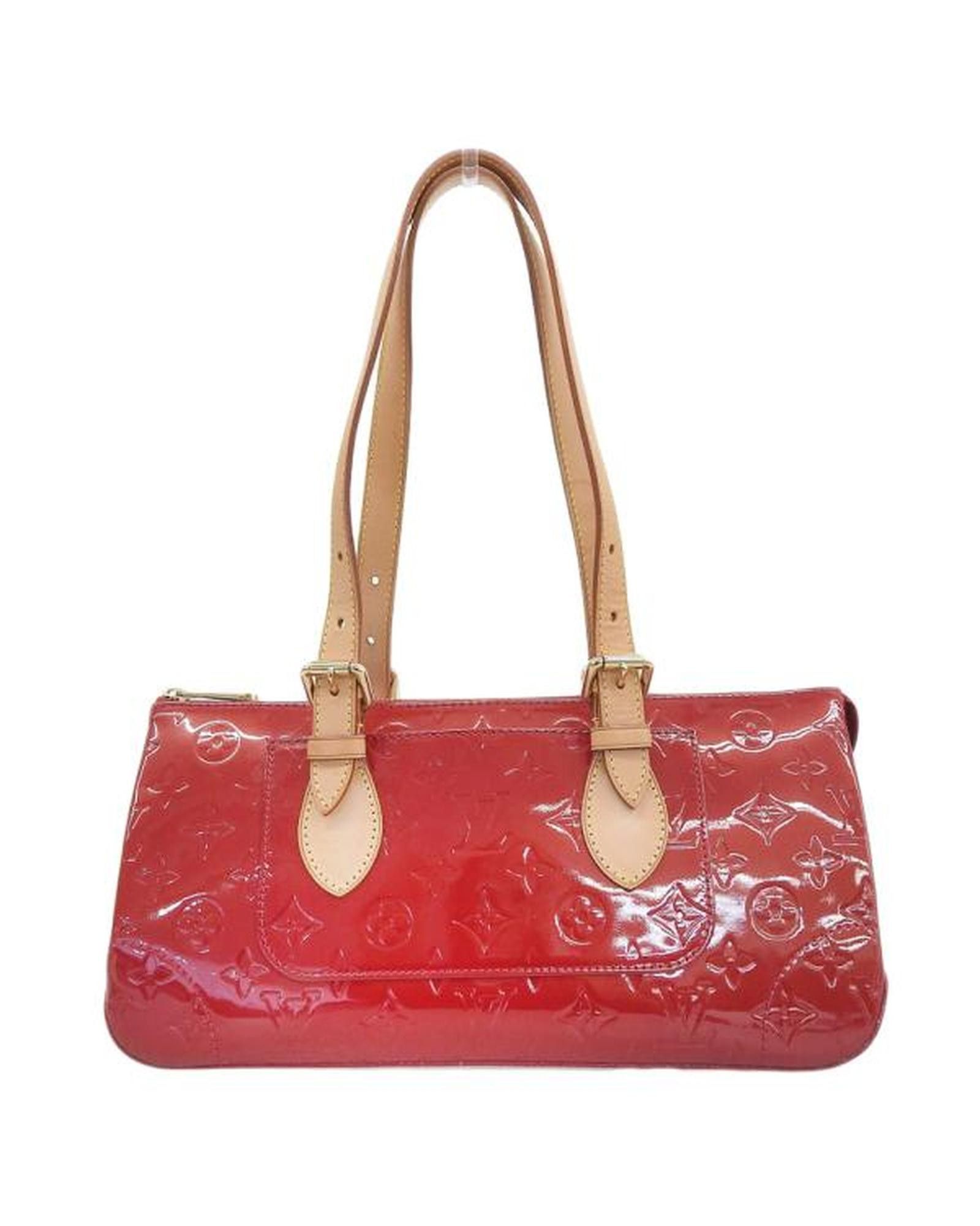 image of Louis Vuitton Red Vernis Shoulder Bag, Women's