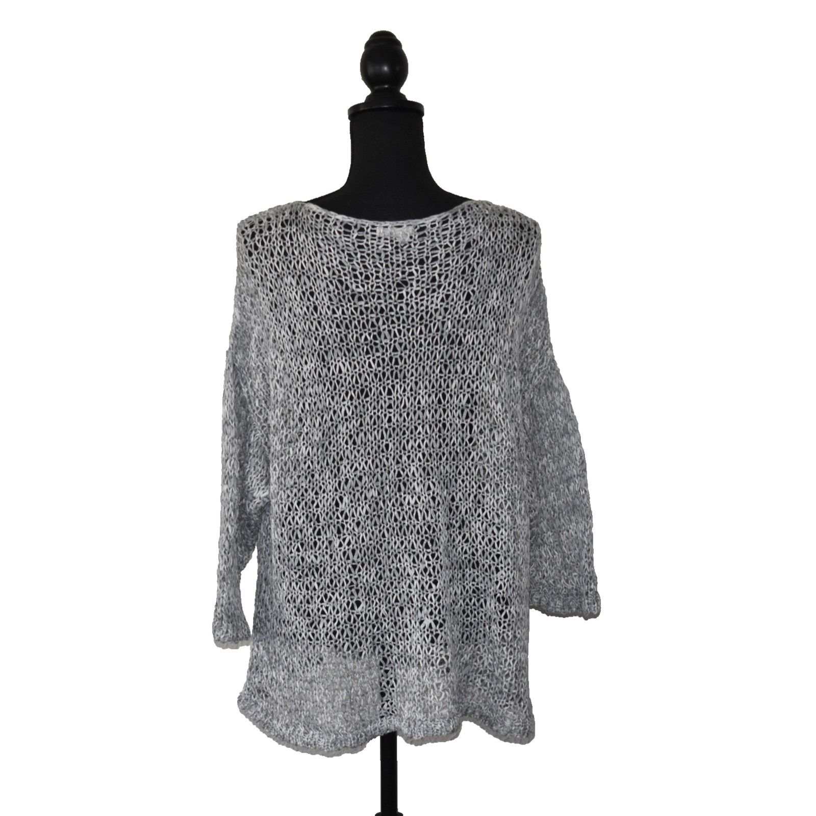 Eileen Fisher EILEEN FISHER Chunky Open Knit Cotton Pullover Sweater Sz XL Size XL / US 12-14 / IT 48-50 - 2 Thumbnail