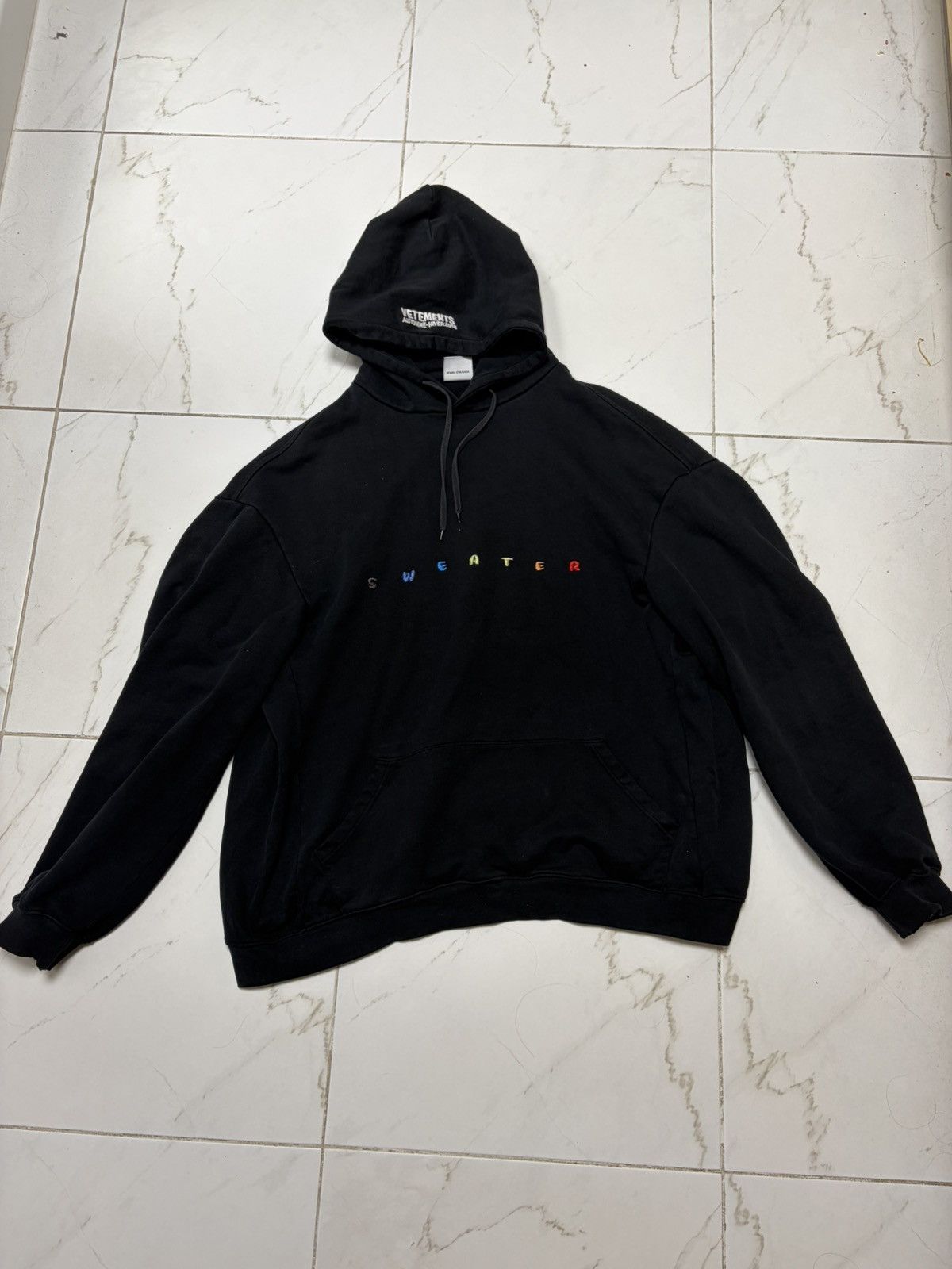 Vetements Vetements “TFD” hoodie femme | Grailed