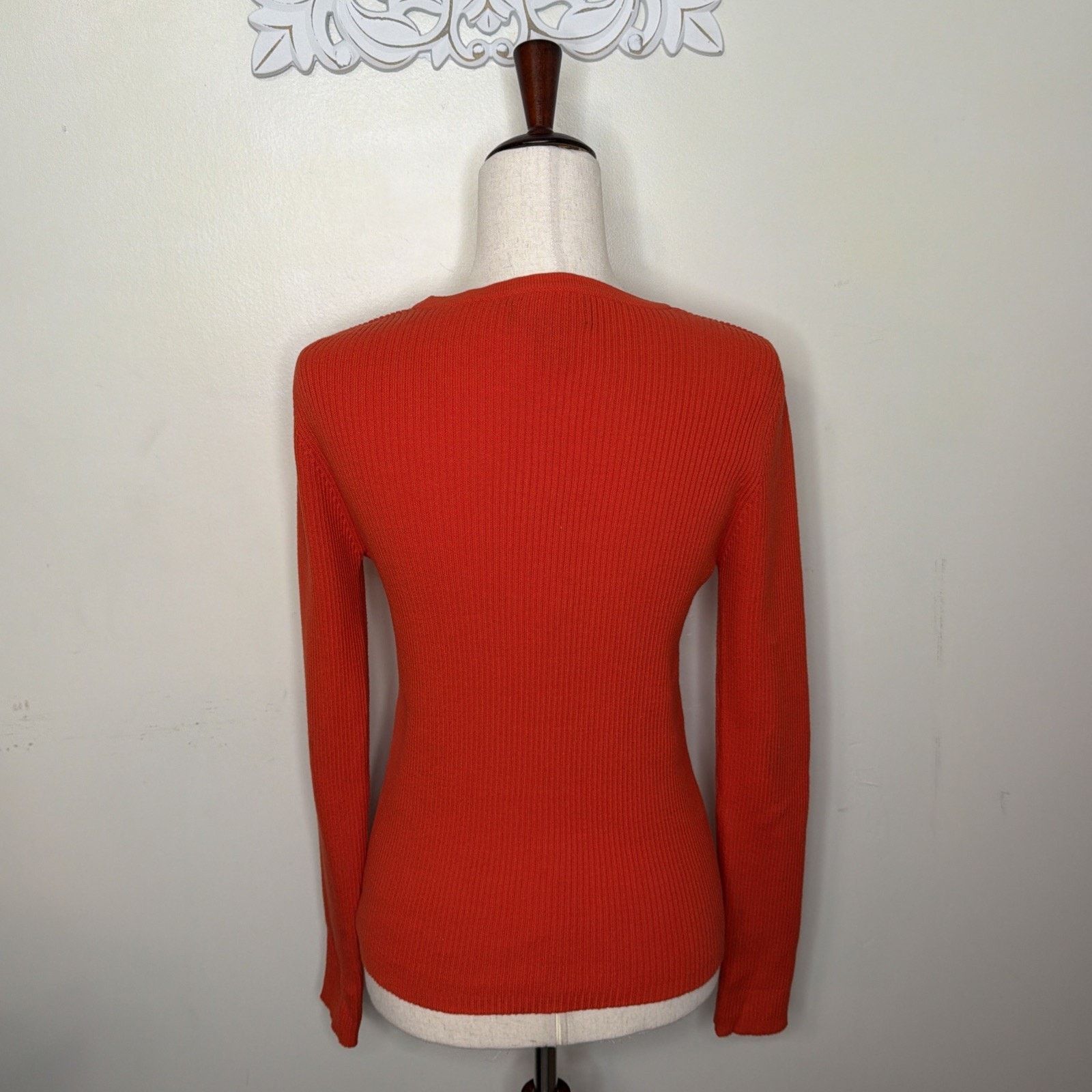 Other COPPER KEY size L Button-up Sweater V-Neck Stretch ORANGE Size L / US 10 / IT 46 - 6 Thumbnail