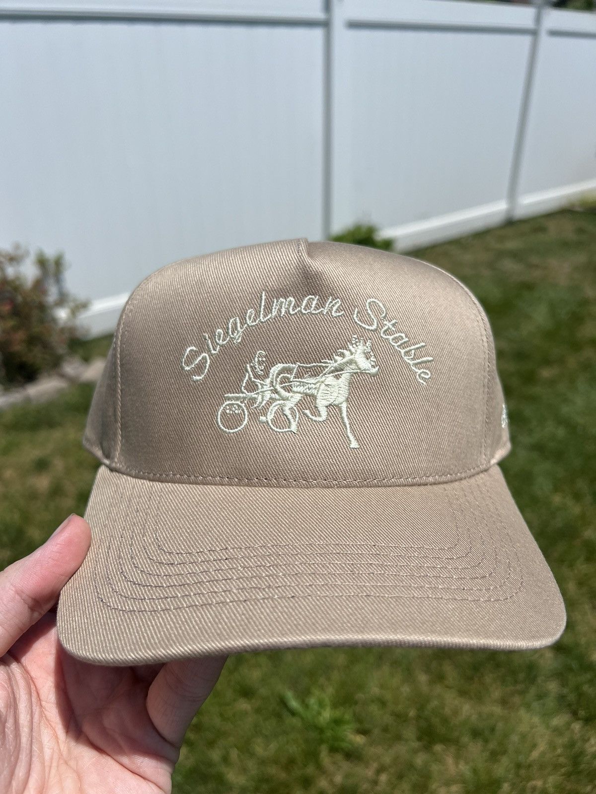 Siegelman Stable Siegelman Stable Khaki Ivory Snapback Hat Size ONE SIZE - 2 Thumbnail