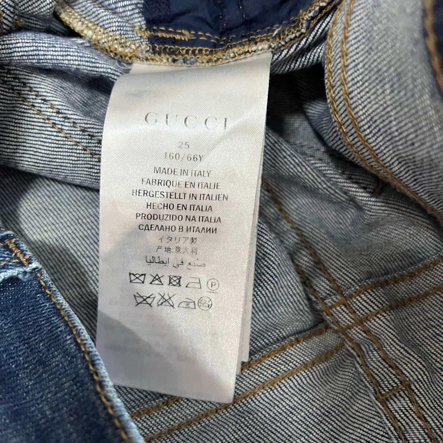 Gucci Gucci embroidered floral denim jeans Size 25" / US 0 / IT 36 - 4 Thumbnail