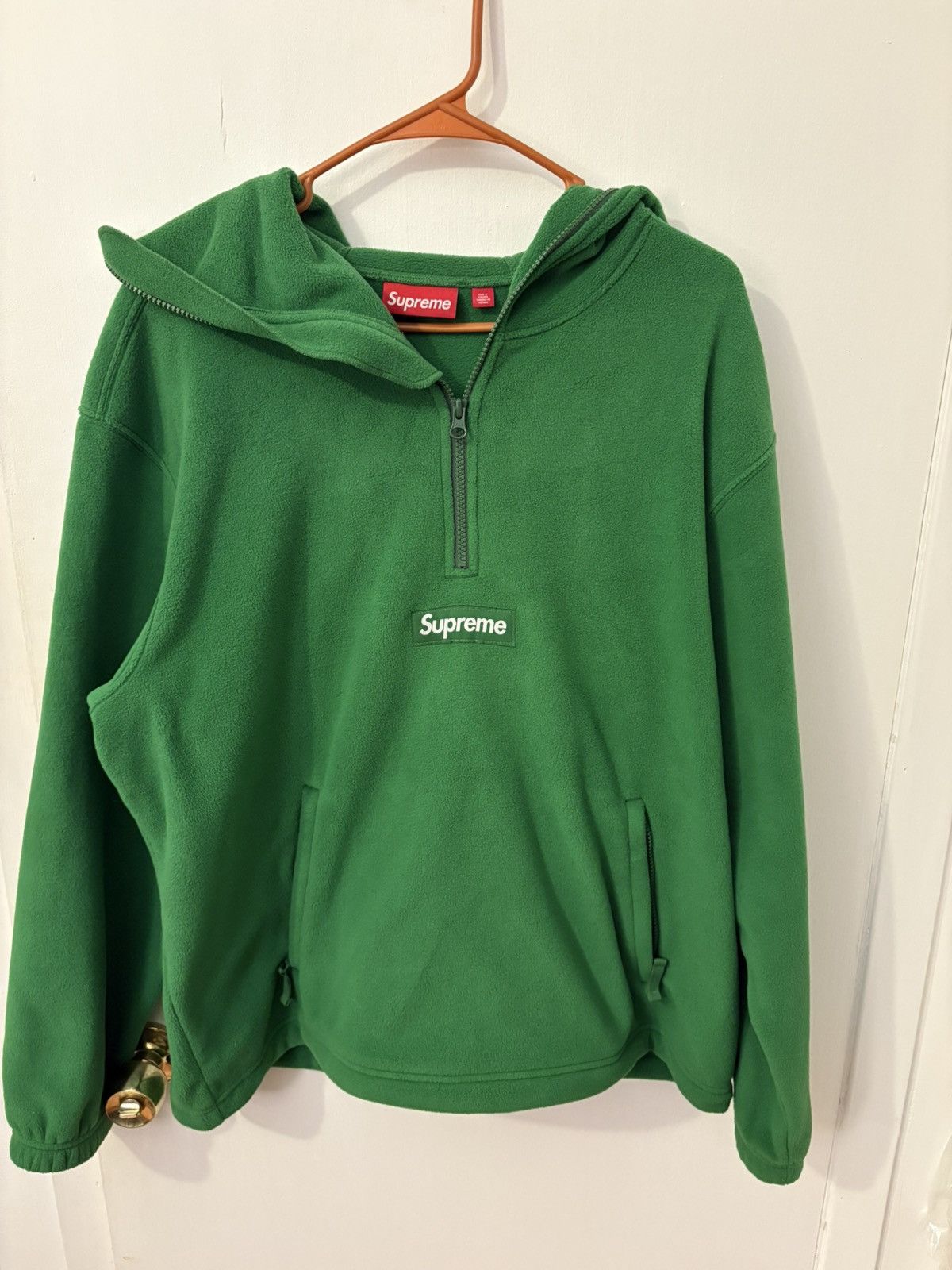 Supreme Supreme Polartec half zip face mask hoodie Size US L / EU 52-54 / 3 - 1 Thumbnail