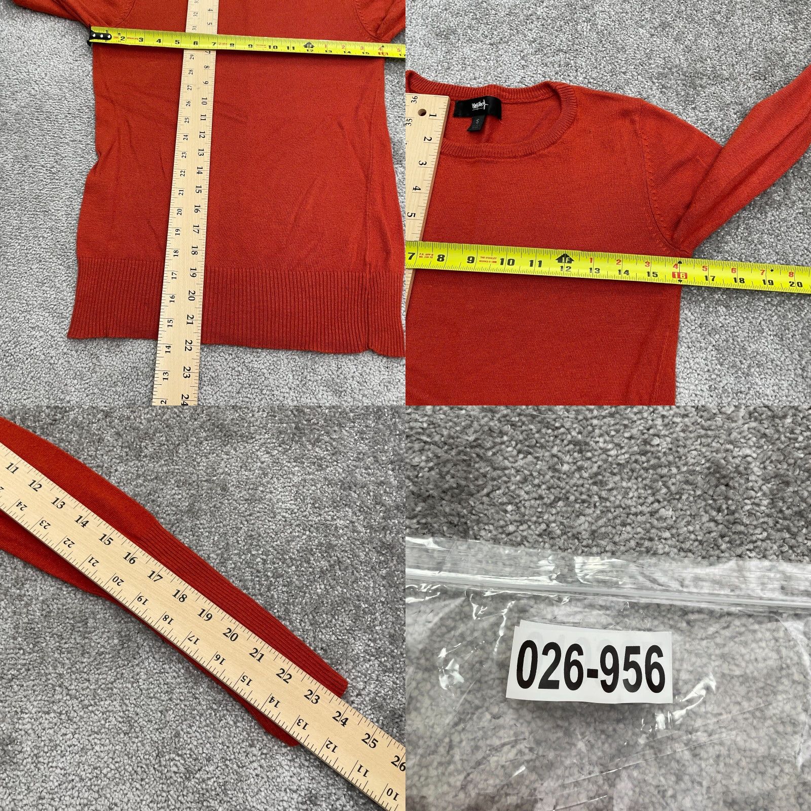 Mossimo VINTAGE Mossimo Pullover Sweater Womens S Red Crew Neck Knit Casual Nylon Rayon Work Size S / US 4 / IT 40 - 8 Thumbnail