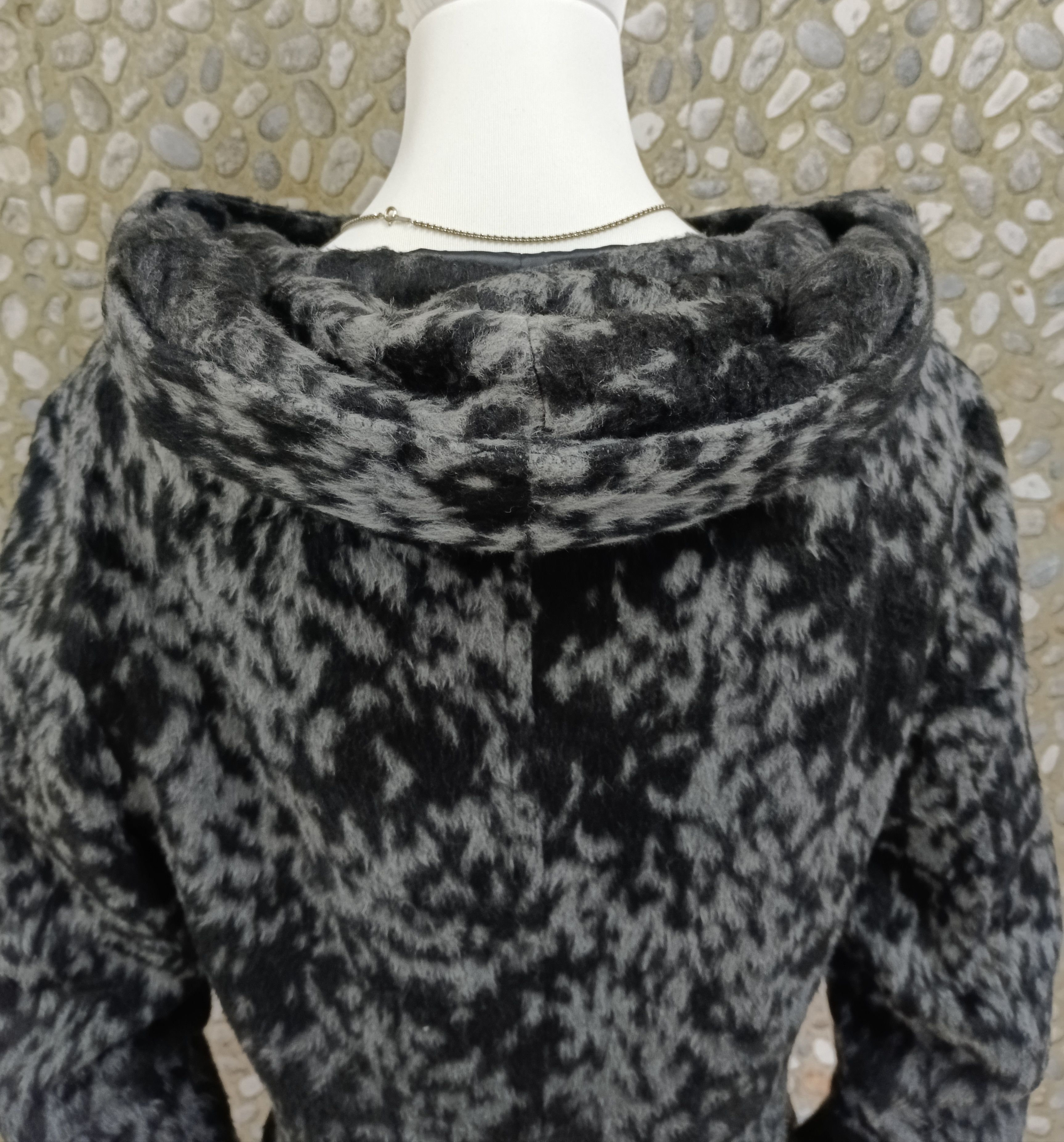 Tornado Mart Tornado Mart Print Leopard Hooded Double-Breasted Pea coat Size US M / EU 48-50 / 2 - 6 Thumbnail