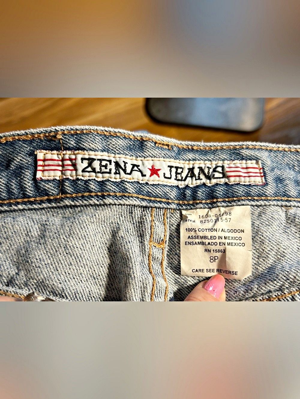 Other Vintage 90s Zena Blue Denim High Waisted Tapered Mom Jeans Size 30" / US 8 / IT 44 - 6 Thumbnail