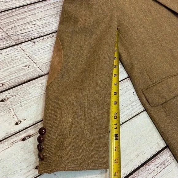 Lauren Ralph Lauren Ralph Lauren Mens Blazer Brown 43R Wool Sport Coat Jacket Size 42R - 12 Thumbnail
