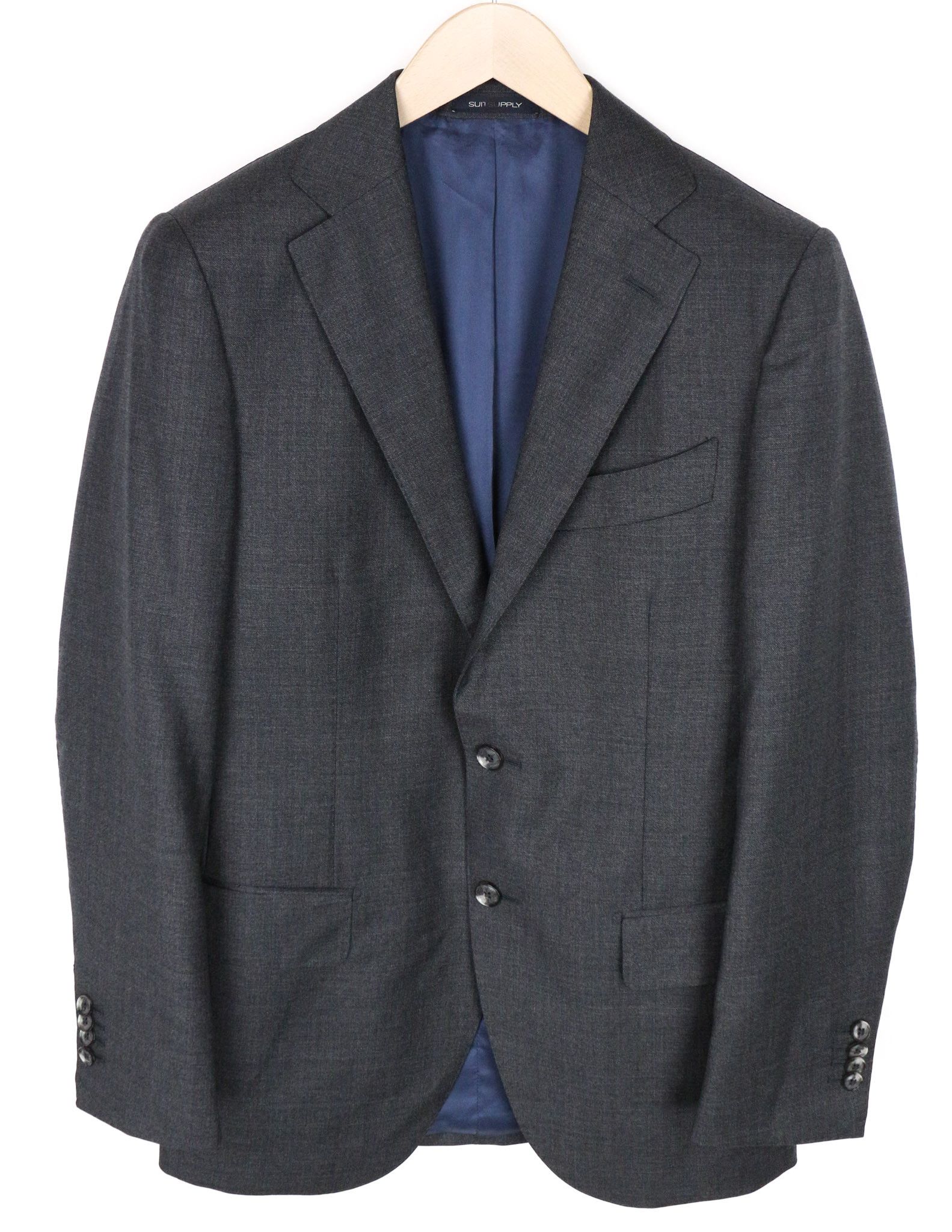 Suitsupply LAZIO UK36R Wool Super 110s Slim Grey 3 Piece Suit 73308 Size 36R - 2 Thumbnail