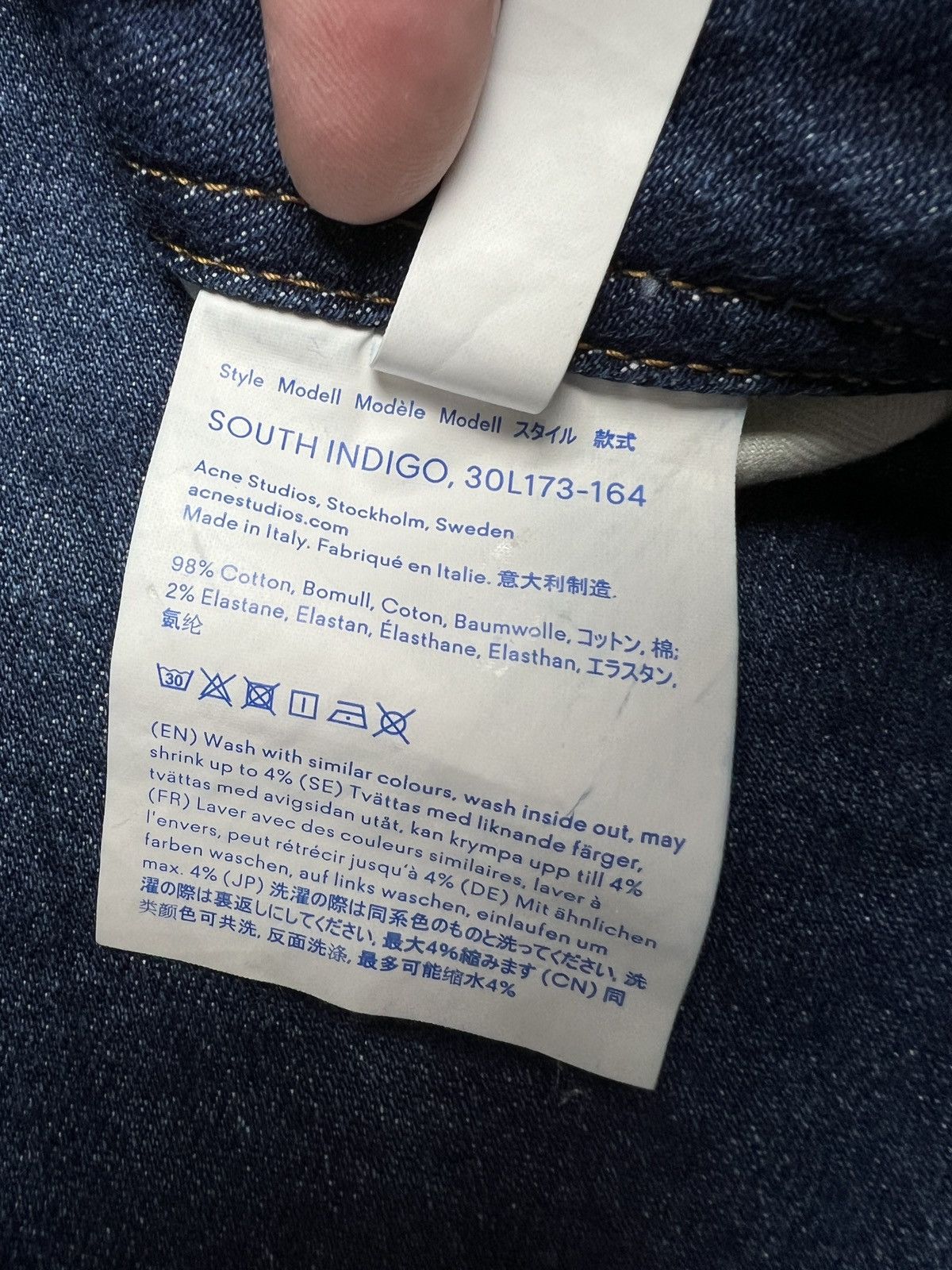 Acne Studios Acne Studios Jeans Bla Konst Italy Pants South Indigo y2k Size US 30 / EU 46 - 19 Thumbnail