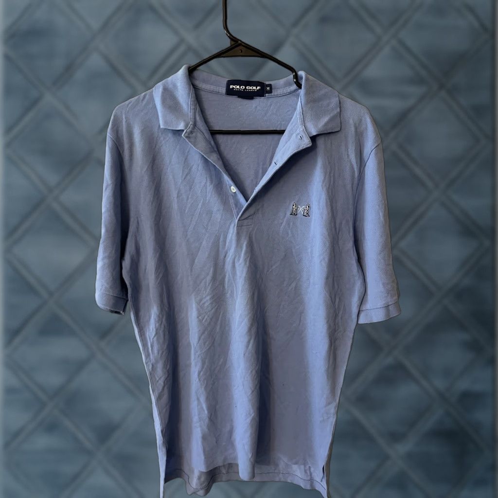 Ralph Lauren Polo Golf Ralph Lauren Polo Shirt Men M Blue 100% Pima Cotton Solid Embroidered Logo Size US M / EU 48-50 / 2 - 1 Thumbnail