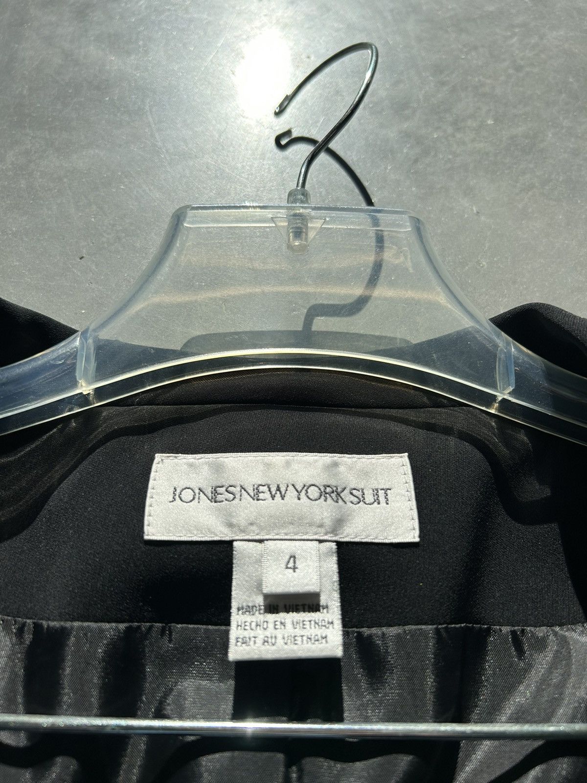 Jones New York × Vintage Black 90s Jones New York blazer with pleated skirt Size S / US 4 / IT 40 - 3 Thumbnail