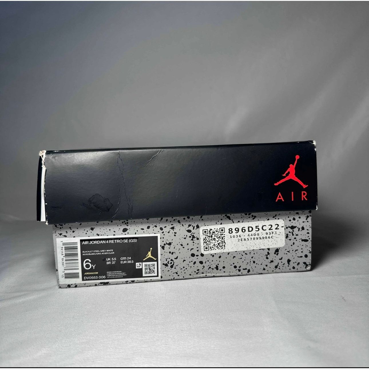 Jordan Brand × Nike Size 6 - Air Jordan 4 Retro SE GS Black Canvas Men's Shoes Size US 6 / EU 39 - 9 Thumbnail