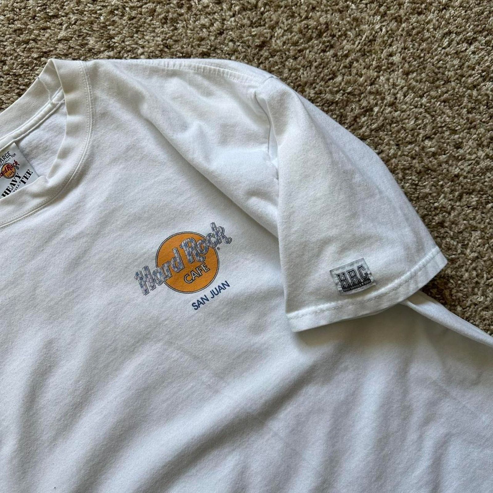 Hard Rock Cafe × Vintage Vintage Heavy Cotton Faded Worn Hard Rock Cafe Tee Shirt Size US XL / EU 56 / 4 - 6 Thumbnail