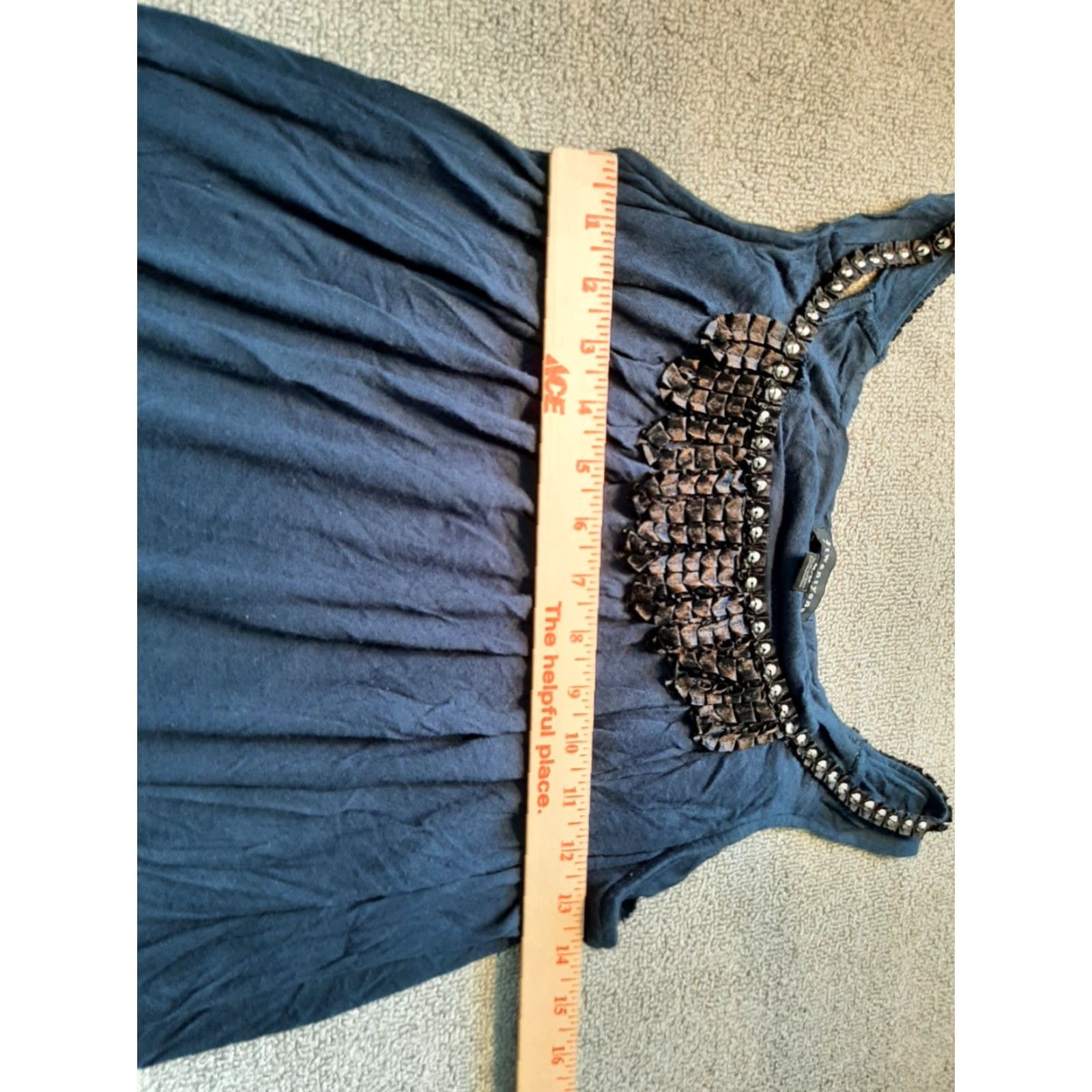 Vintage TWENTY ONE Women's Top Tank Shirt Medium M Blue Sleeveless Size M / US 6-8 / IT 42-44 - 4 Thumbnail