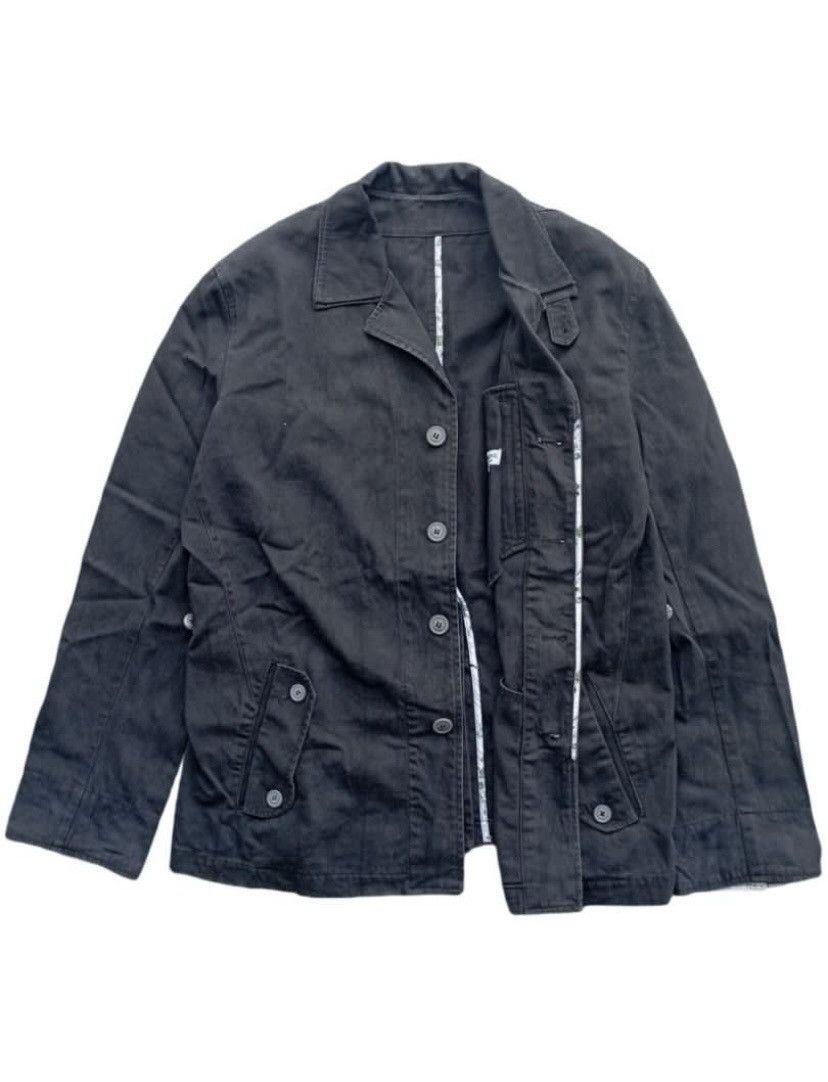 Japanese Brand × Vintage Vintage Mitsumine Black Denim Jacket Size US L / EU 52-54 / 3 - 4 Thumbnail